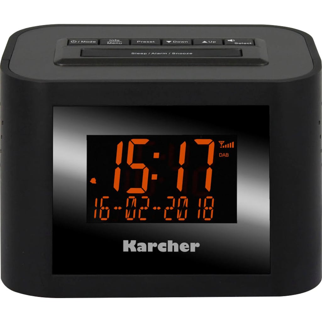 Karcher Digitalradio (DAB+) »DAB 2420«, (Digitalradio (DAB+)-FM-Tuner mit RDS 2 W)