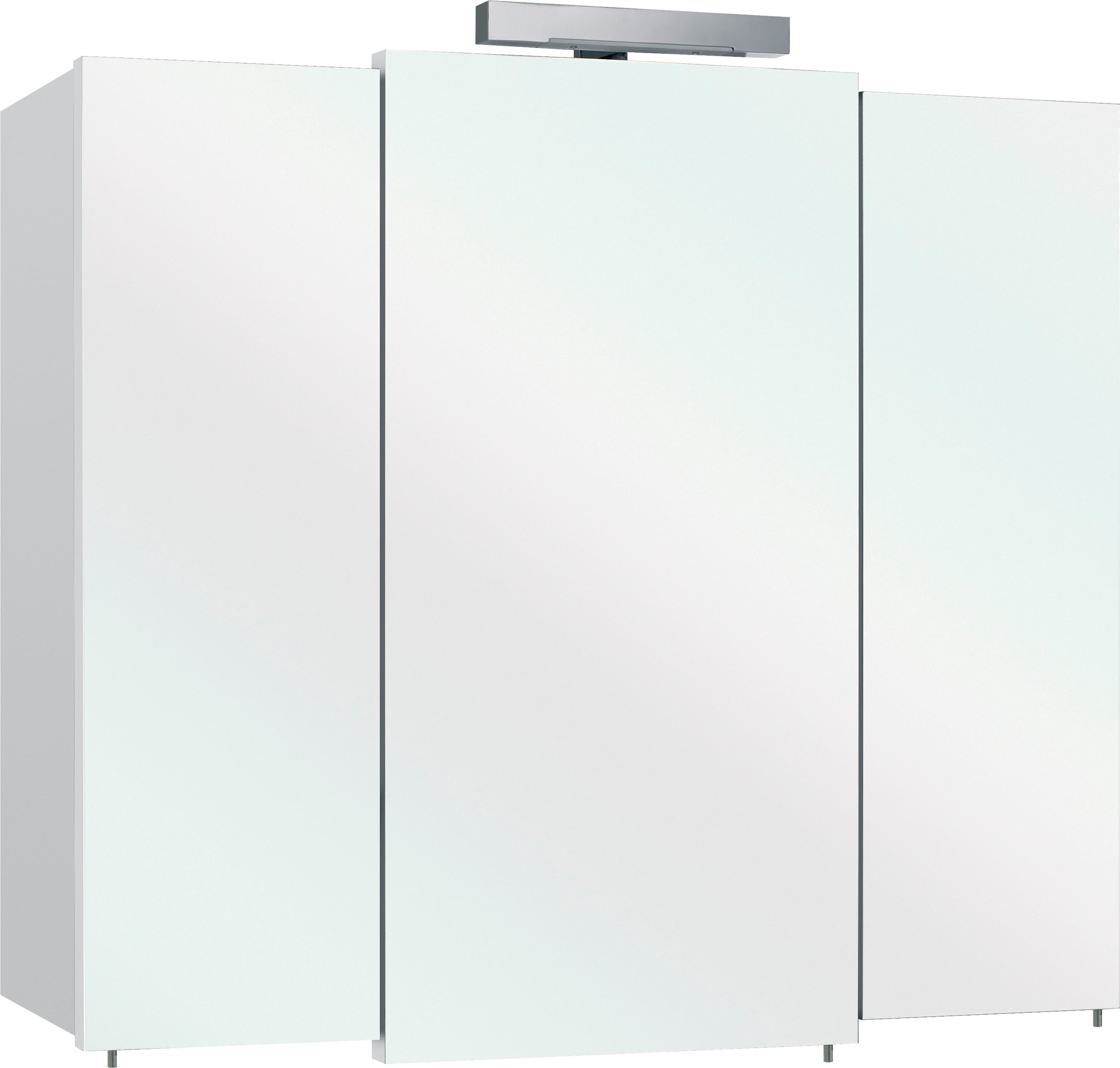 Saphir Badmöbel-Set »Quickset 3-teilig, Keramik-Waschtisch mit LED-Spiegelschrank, Bad-Set« 4 Stk. tlg.