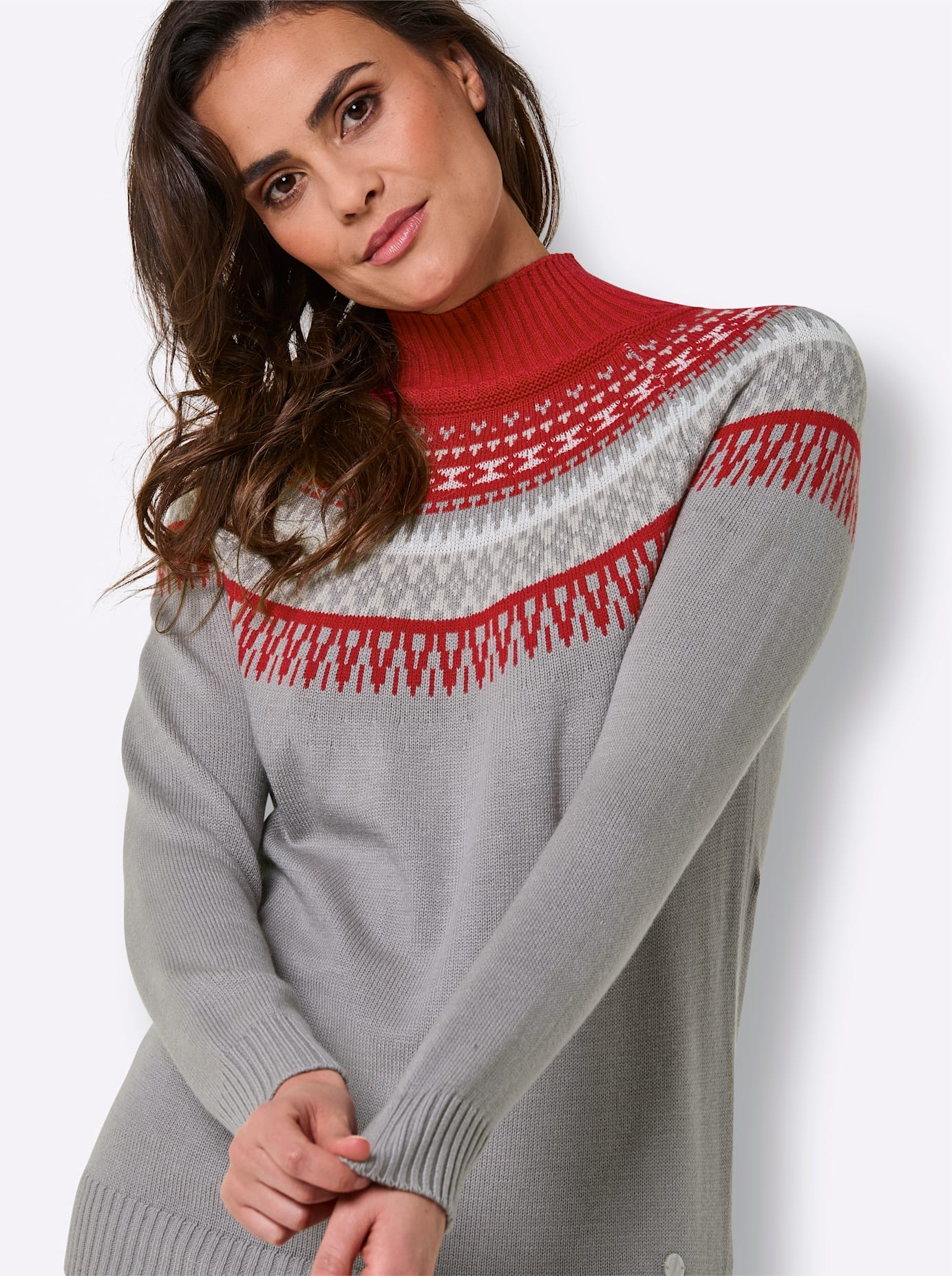 CREATION L PREMIUM Norwegerpullover »Modal-Mix-Pullover«