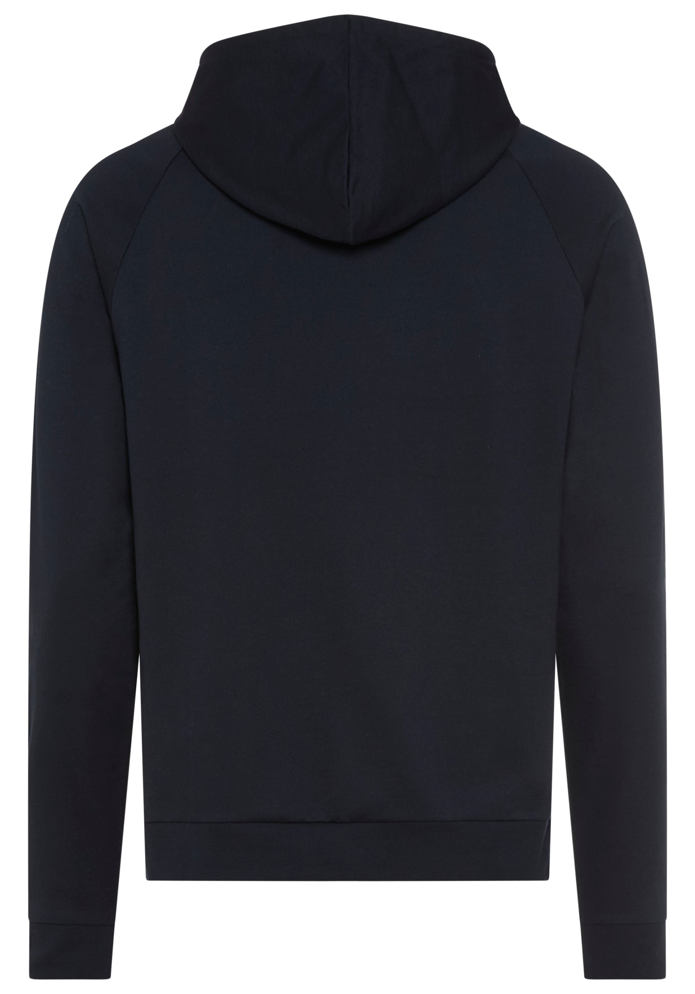 BOSS Kapuzensweatjacke »Authentic« aus Baumwoll-Terry mit kontrastfarbenem Reißverschluss
