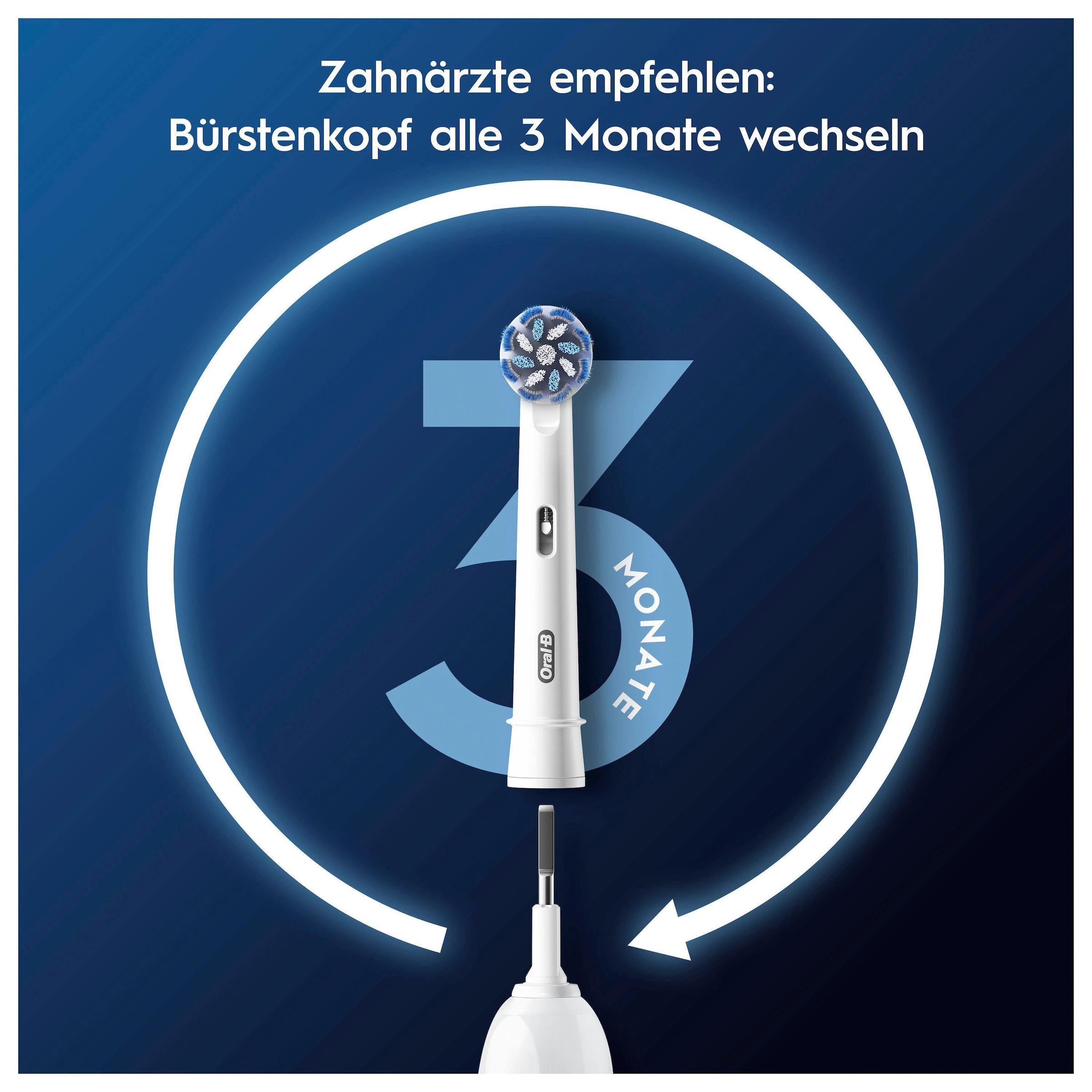 Oral-B Aufsteckbürsten »Pro Sensitive Clean«, X-förmige Borsten