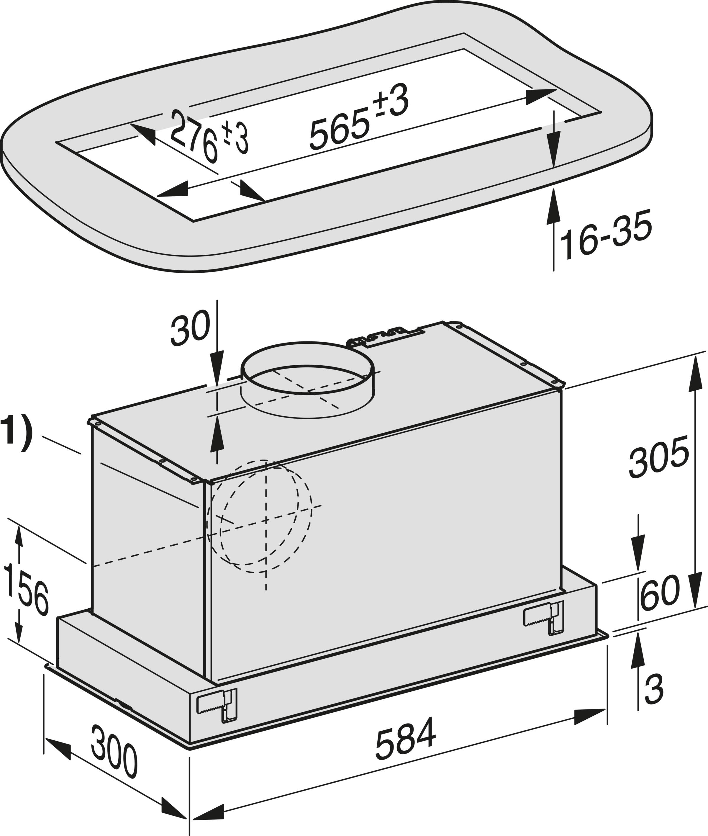 Miele Lüfterbaustein »DA 2360 Edelstahl«
