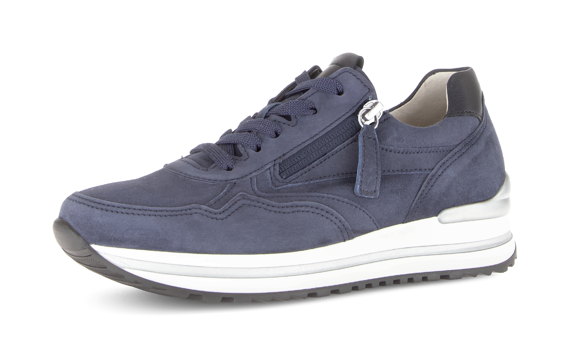 Gabor Plateausneaker »TURIN«  Freizeitschuh, Halbschuh, Schnürschuh, Außenreißverschluss, G-Weite