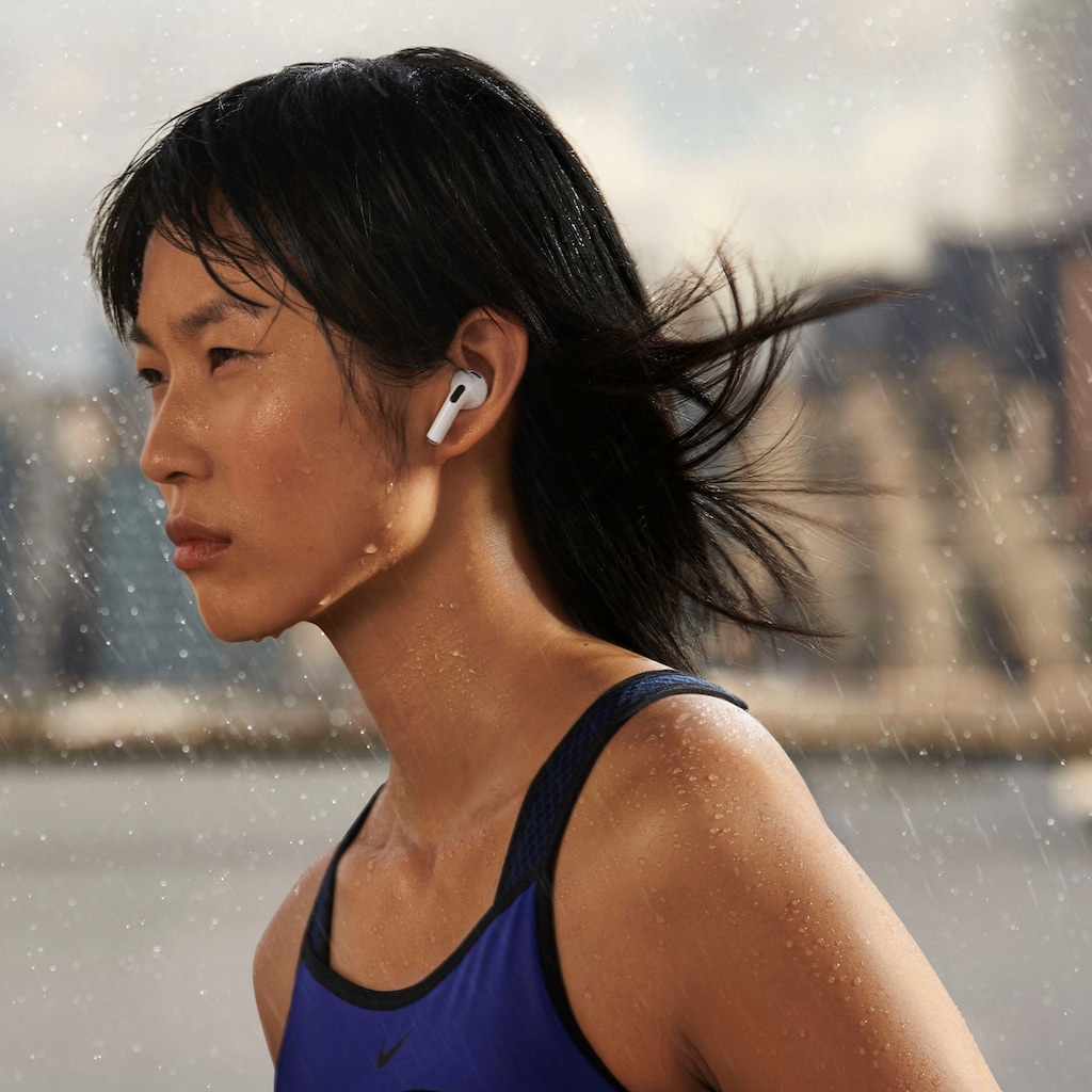 Apple wireless In-Ear-Kopfhörer »AirPods (3. Generation 2022) mit MagSafe Ladecase«, Bluetooth, Freisprechfunktion-Sprachsteuerung