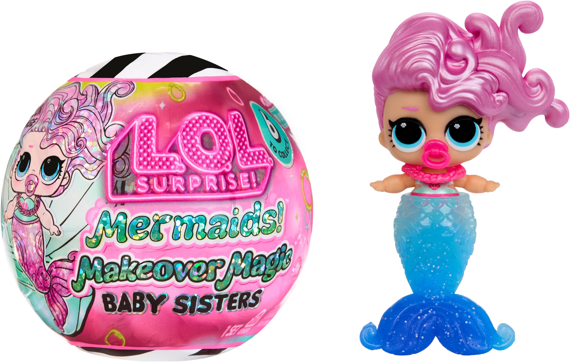 L.O.L. SURPRISE! Anziehpuppe »L.O.L. Surprise Mermaids! Makeover Magic Baby Sisters« Sortierte Lieferung - Abbildungen dienen als Beispiele!