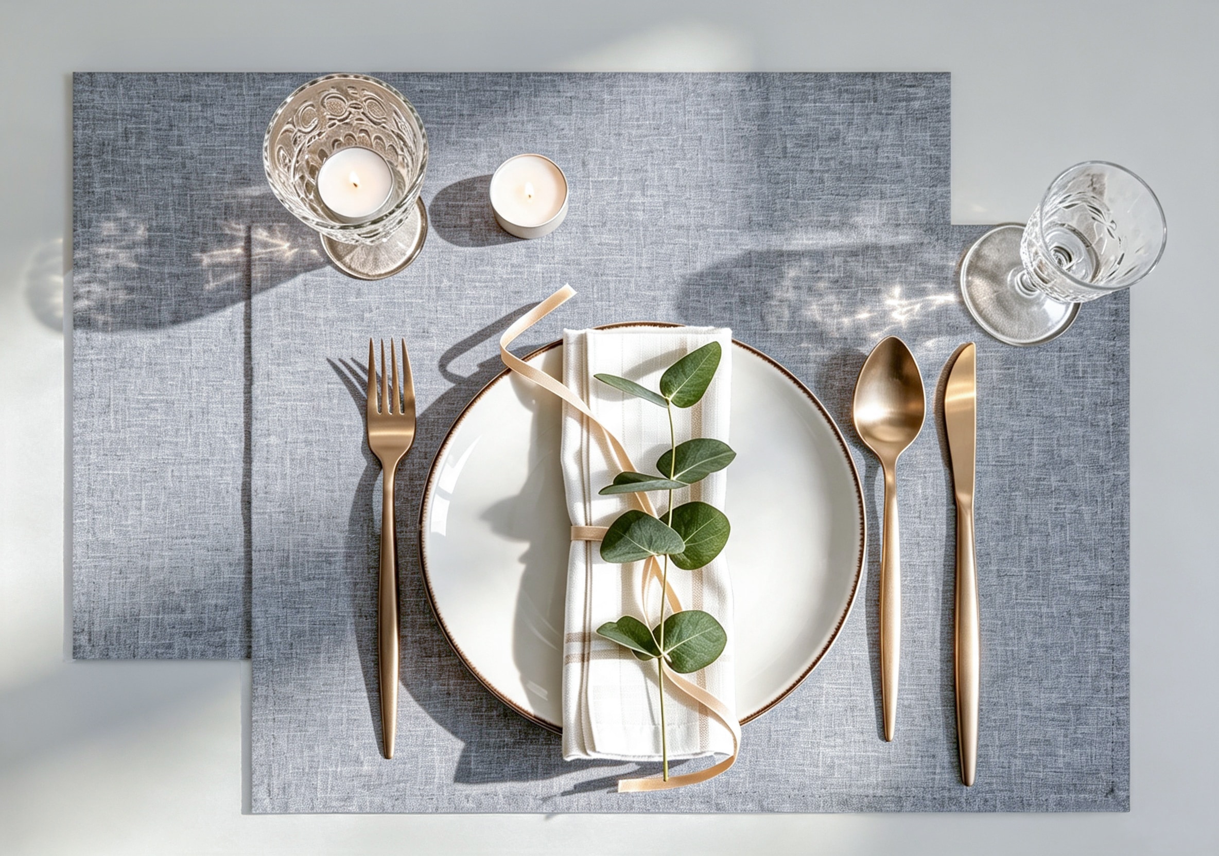 OTTO home Platzset »Ozzie, Leinenoptik, 2 Stück, weiche und flexible Materialqualität,« Uni, strukturiert, Pflegeleicht, Praktisch,Dekoration, 30x45cm,