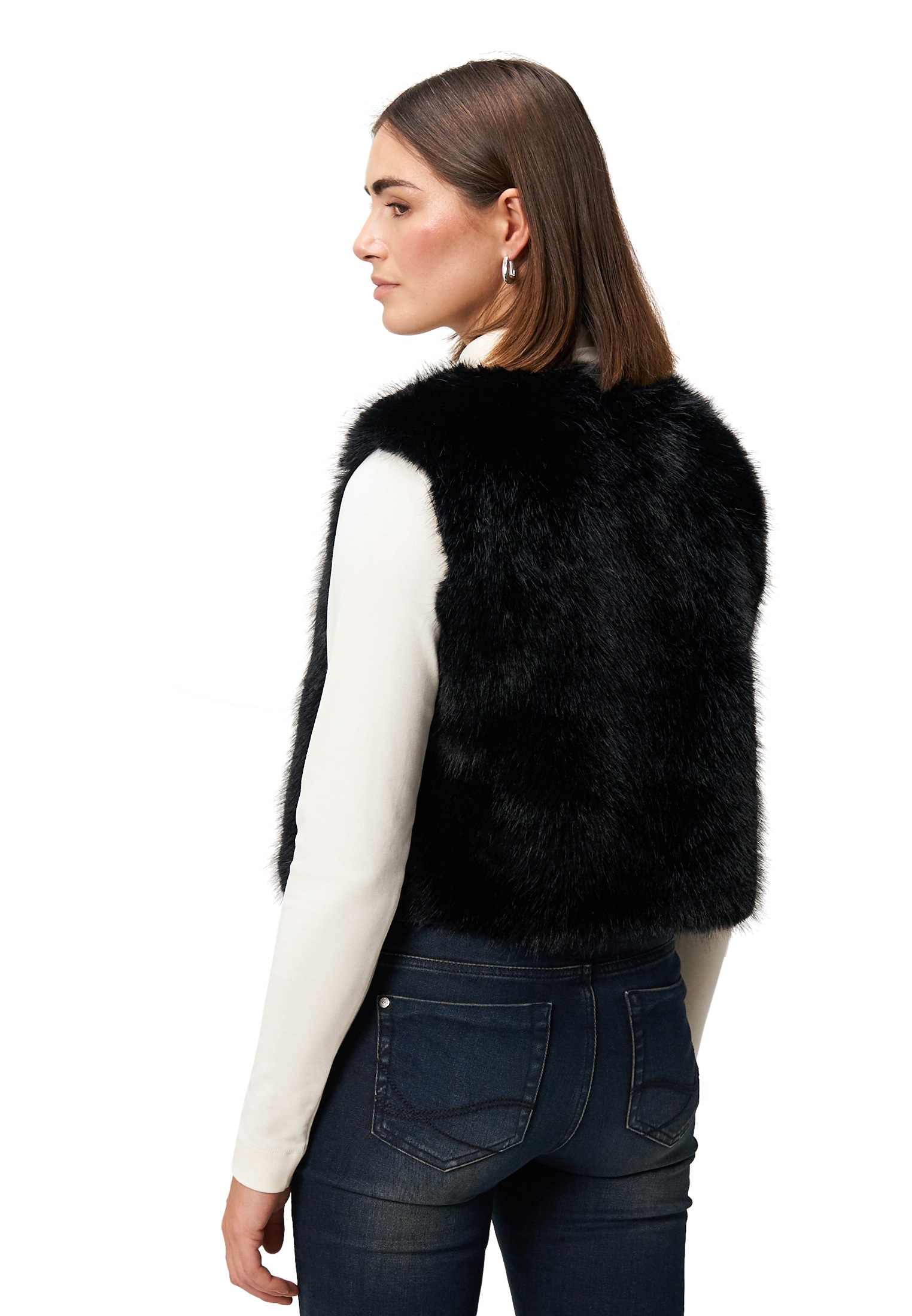 Zero Jackenblazer »Weste in Felloptik«