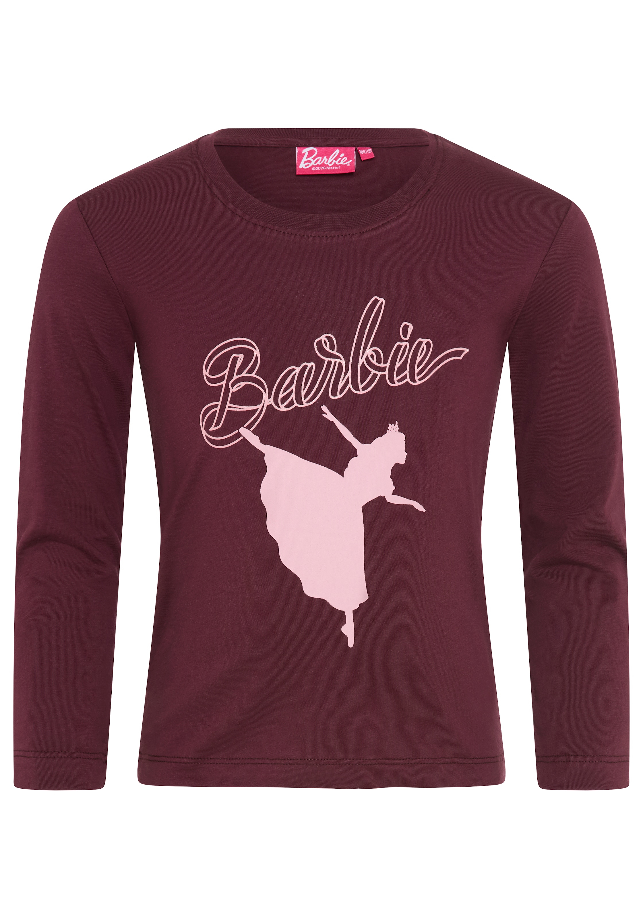 KIDSWORLD Langarmshirt »BARBIE Glitzerdruck Shirt für kleine Mädchen, Mama&Me Style, Mattel« BARBIE Nussknacker Shirt, Mini-Me