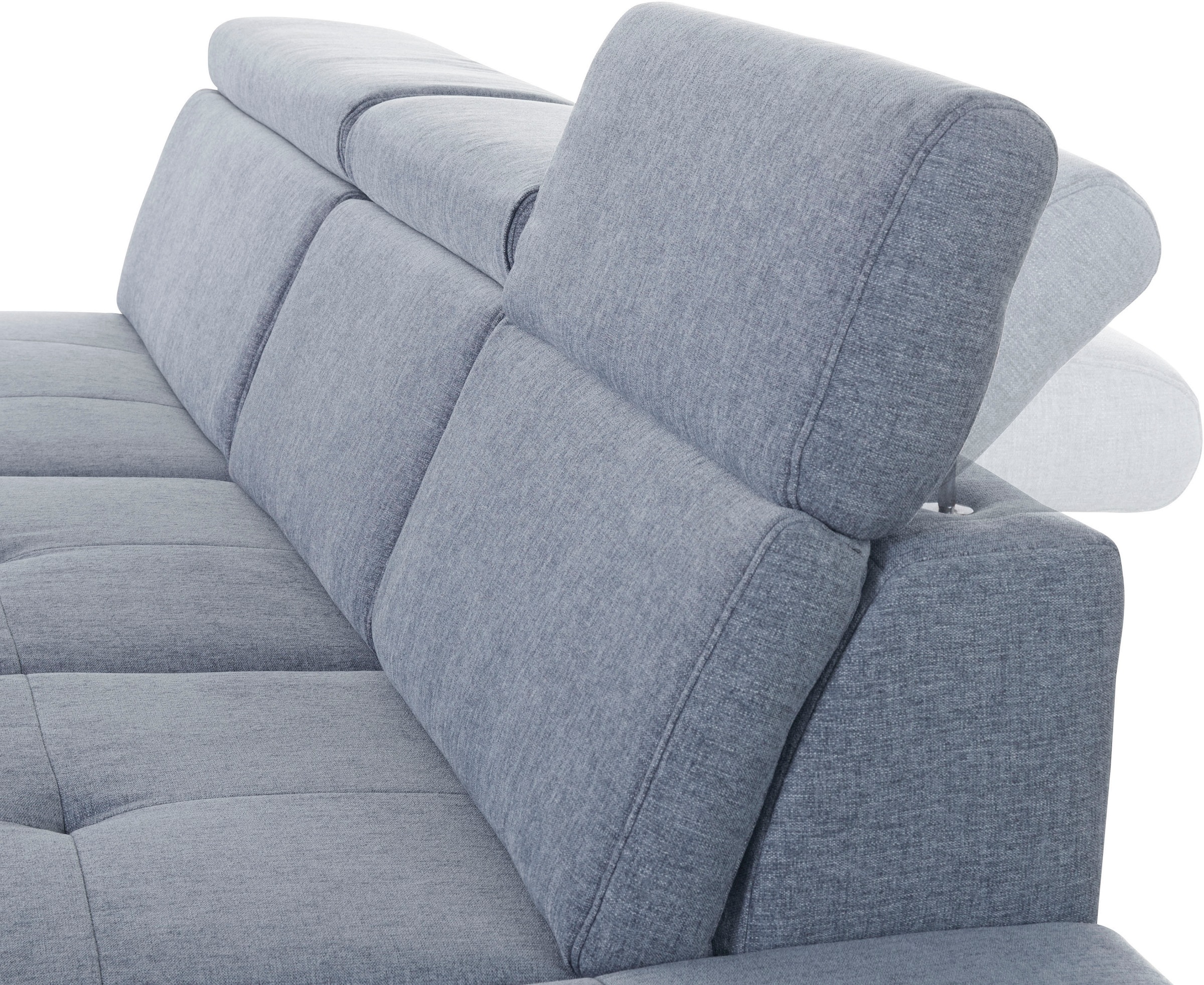 INOSIGN Ecksofa »Cardiz L-Form«, inkl.Kopfteilverstellung und Federkern wahlweise mit Bettfunktion