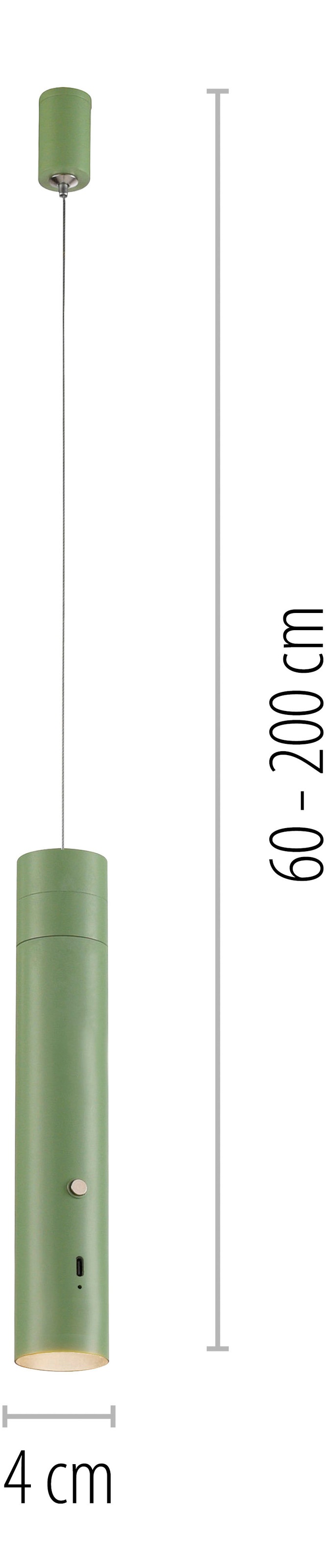 JUST LIGHT Pendelleuchte »ATTACH« LED-Modul 1 Stk. Warmweiß Akkuleuchte, mobile Lichtlösung, Taschenlampe