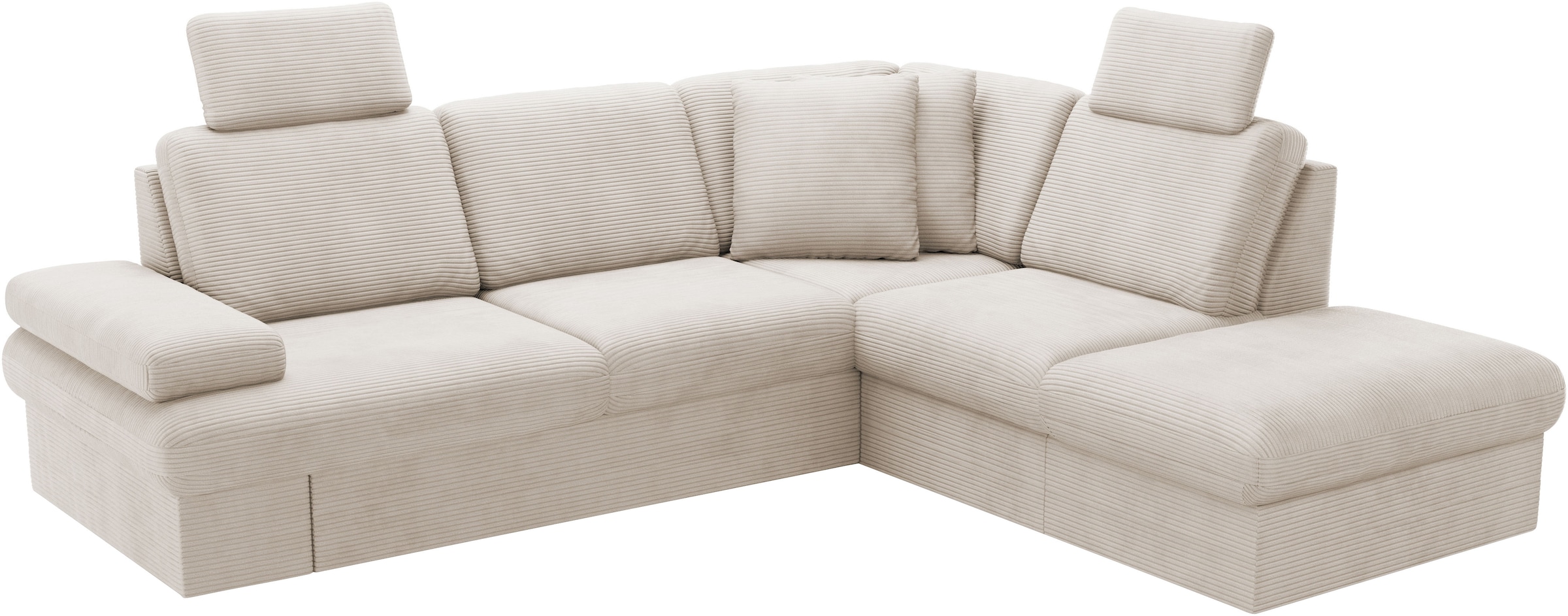 sit&more Ecksofa »Moreno L-Form, B: 238 cm«, mit Armteilverstellung, optional Bettfunktion
