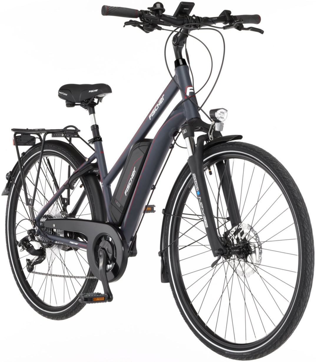 FISCHER Fahrrad E-Bike »VIATOR 2.0 Damen 557 44«, 8 Gang, Shimano, Acera, Pedelec, Elektrofahrrad für Damen, Trekkingrad