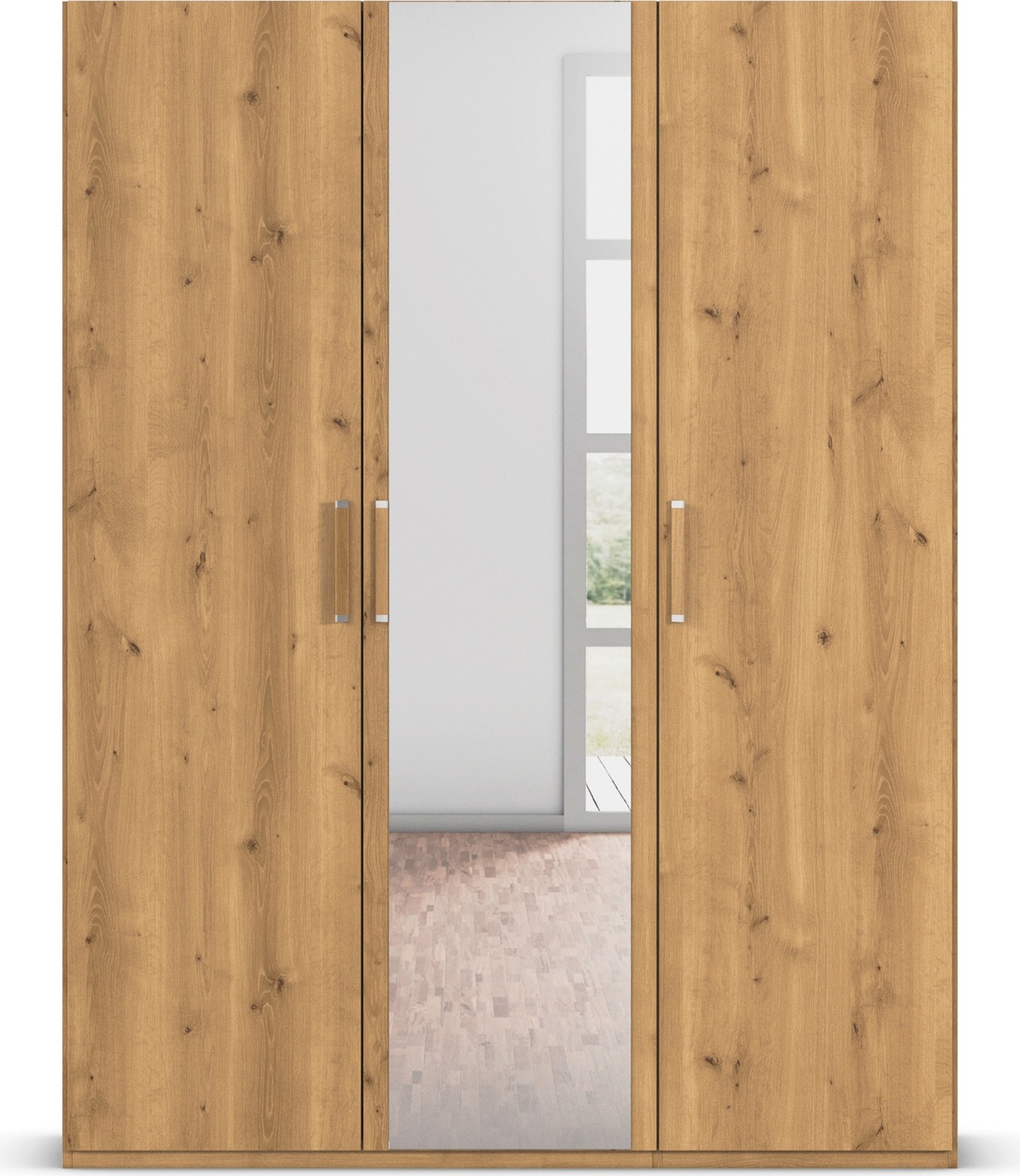 rauch Drehtürenschrank »Kleiderschrank Schrank Garderobe Schlafzimmerschrank EVELYN« in 2 Höhen 197 oder 210 cm erhältlich, inkl. SOFT-CLOSE-FUNKTION,  in elegantem Stil, viel Stauraum 3 Breiten und 2 Höhen MADE IN GERMANY