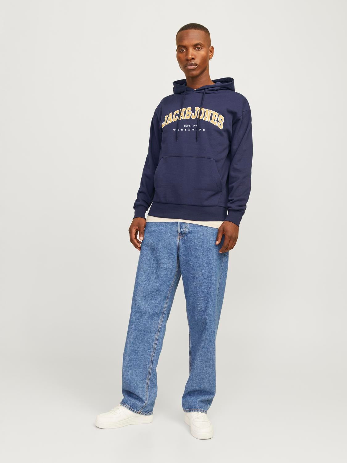 Jack & Jones Kapuzensweatshirt »JJECALEB VARSITY SWEAT HOOD NOOS«