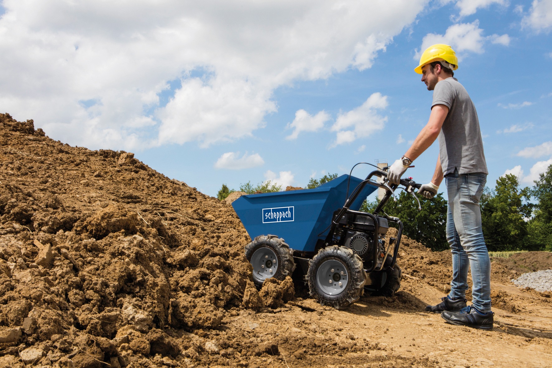 Scheppach Dumper »DP 3000«, (1 tlg.), 330 l, 6,5 PS
