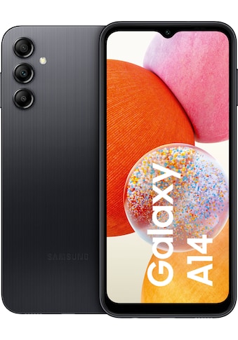 Smartphone »Galaxy A14, LTE, 64GB«, schwarz, 16,72 cm/6,6 Zoll, 64 GB Speicherplatz,...