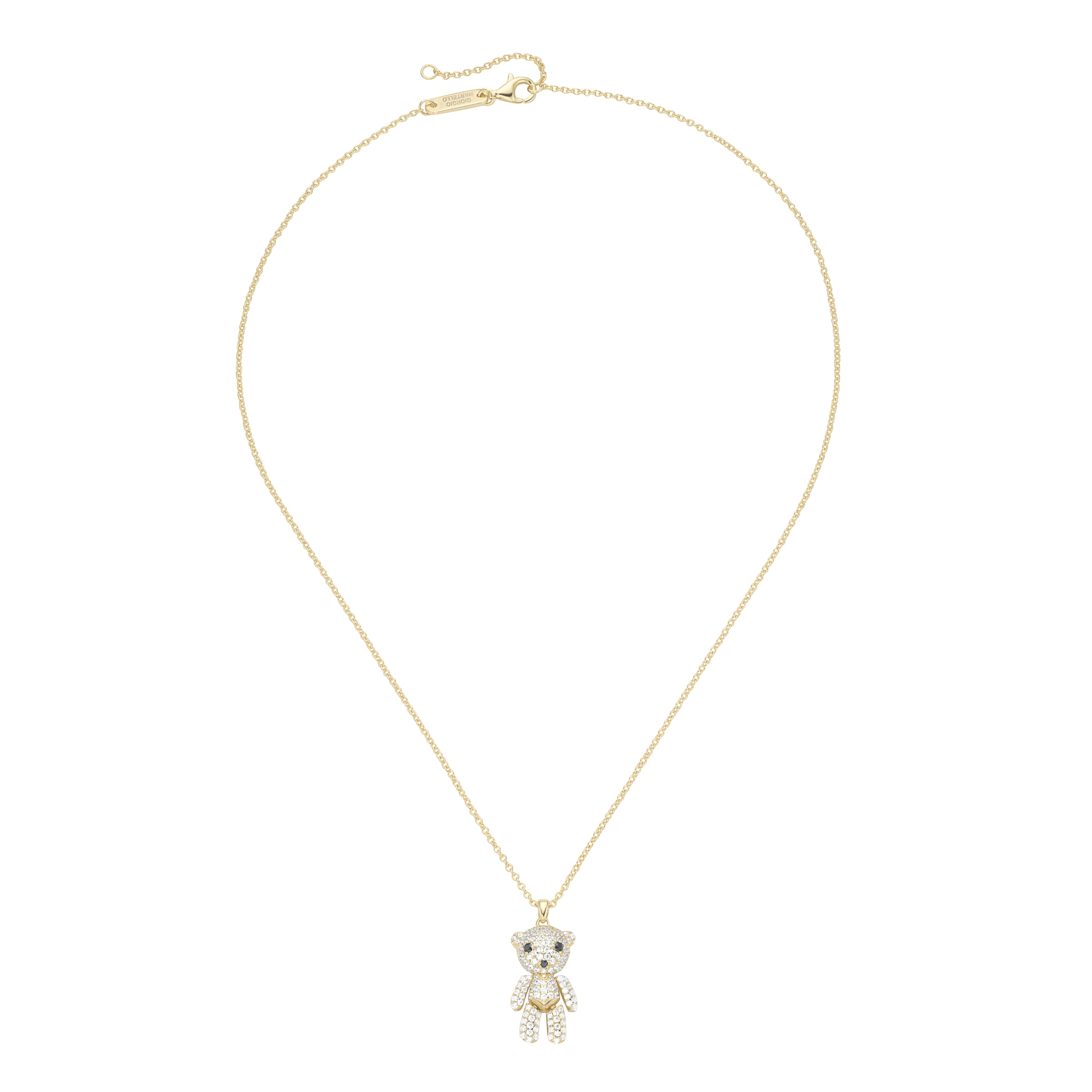 GIORGIO MARTELLO MILANO Kette mit Anhänger »Kette Anhänger Bär mit Zirkonia, Silber 925«