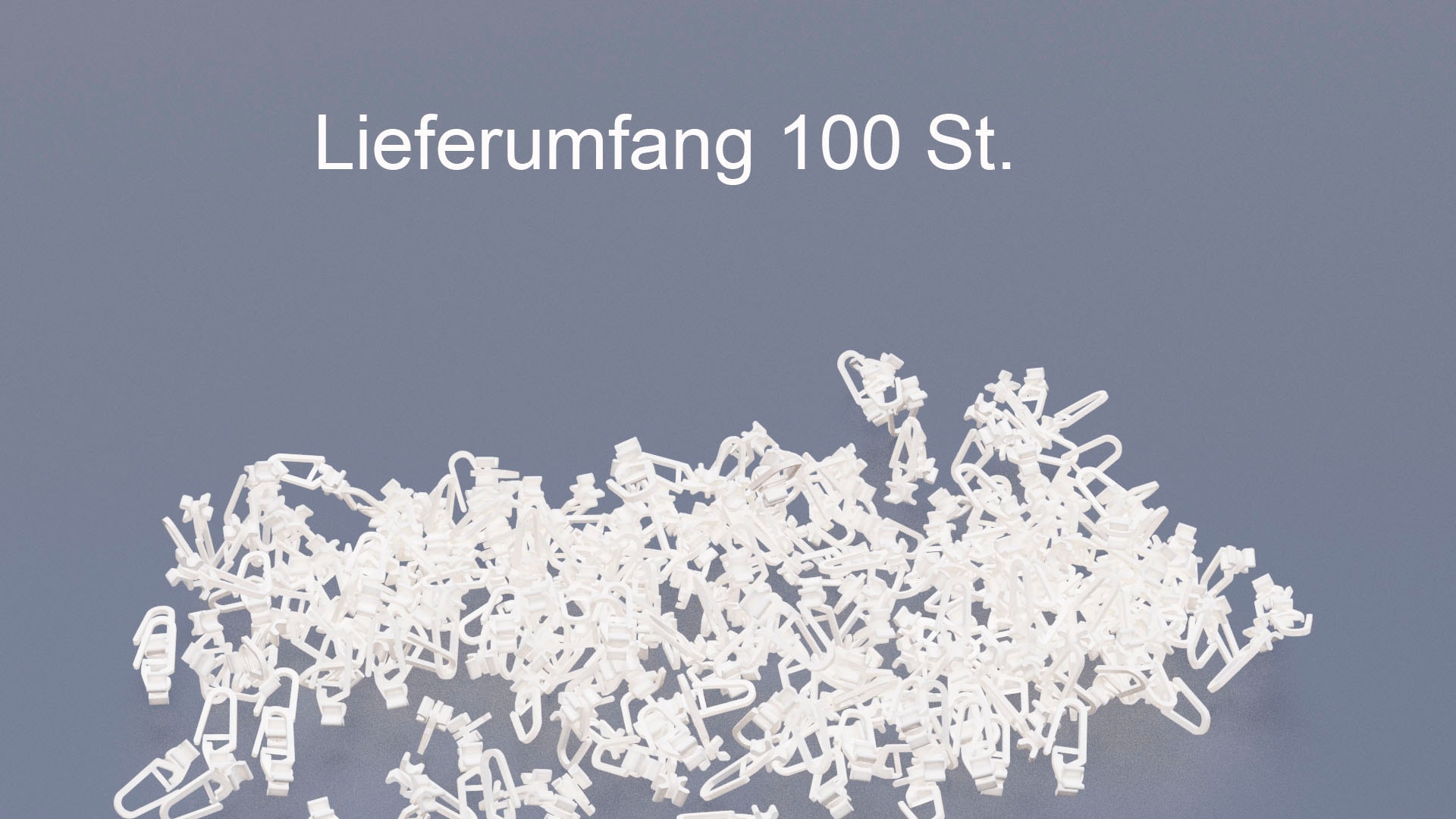 indeko Gardinengleiter, (Set, 100 St.), X-Gleiter mit Faltenleghaken