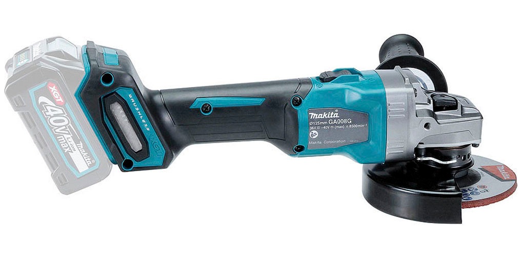 Makita Akku-Winkelschleifer »»GA008GZ««, (XGT, 40V max., 125 mm), ohne Akku, ohne Ladegerät