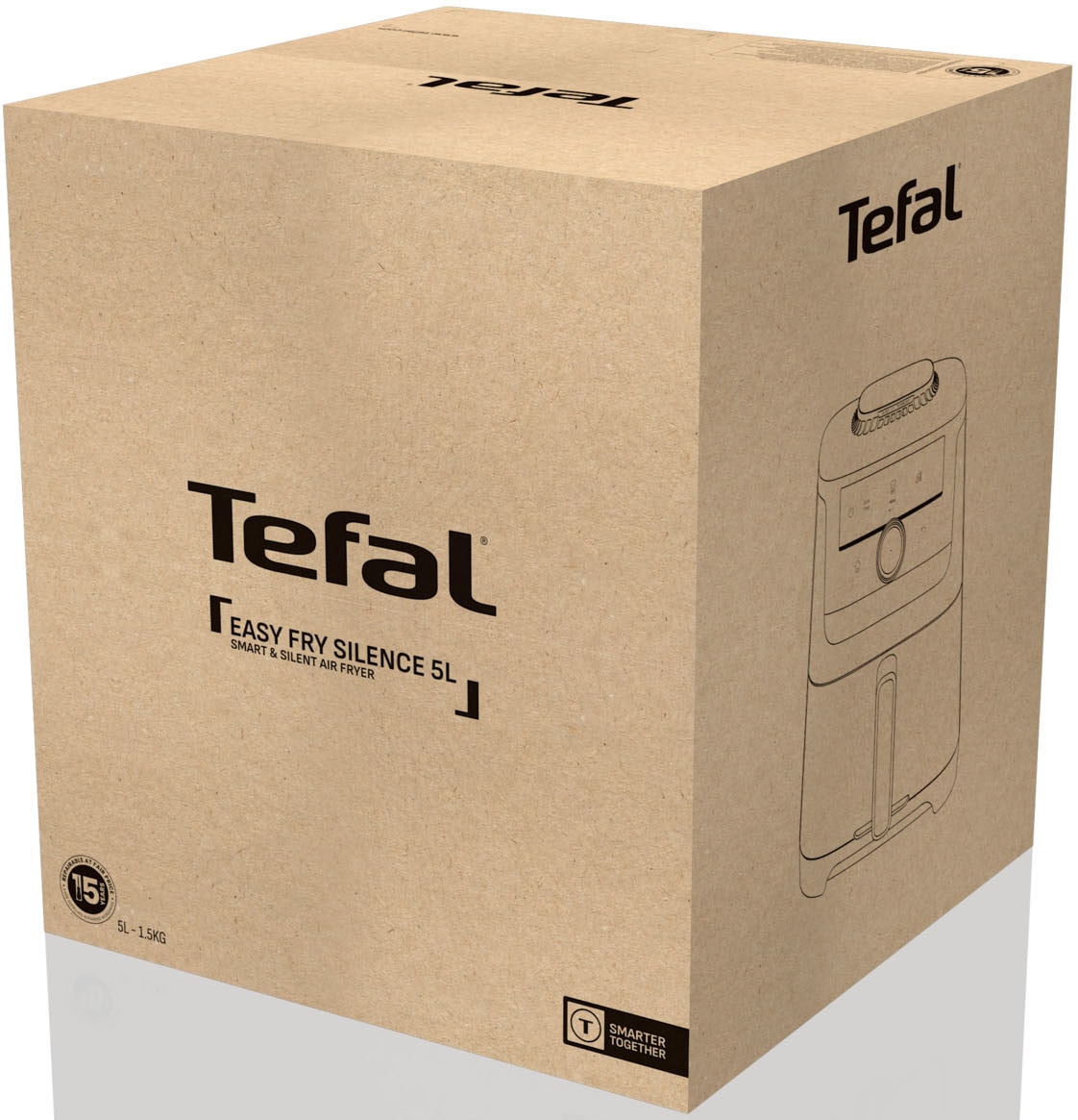 Tefal Heißluftfritteuse »EY5728 Easy Fry Smart & Silence«, 1670 W, Smart-Assist System mit 55 Programmen, 40°C bis 220°C, EY5728