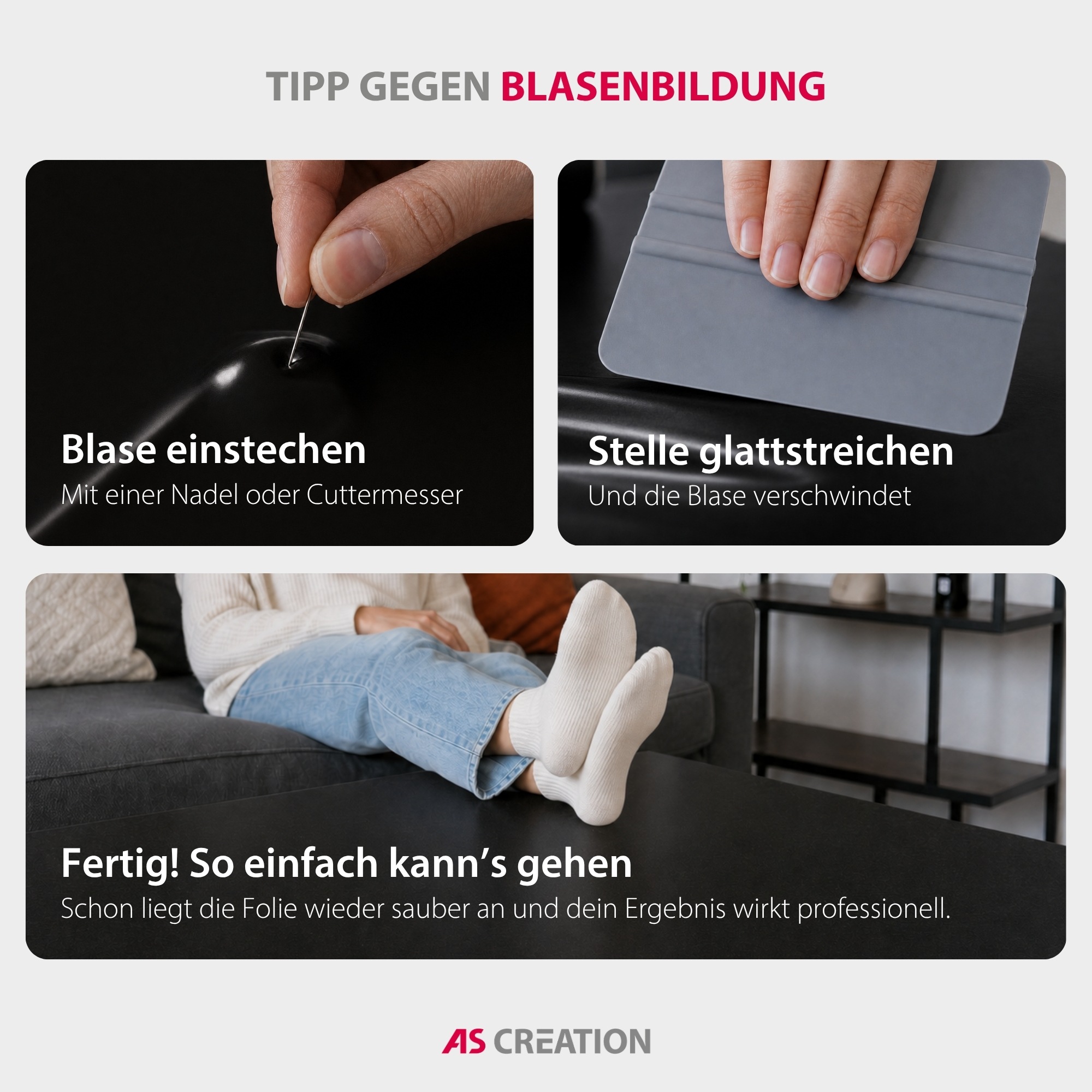 Architects Paper Möbelfolie »Architects Paper Möbelfolie Uni selbstklebend« Selbstklebende PVC-Folie in Uni-Optik mit Schneidraster