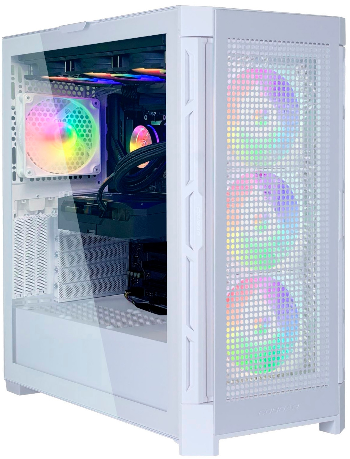 Cougar Gaming-PC-Komplettsystem »MegaDeal DUOFACE PRO WT 2892 Ryzen 5 9600X 32GB DDR5 1TB SSD RX 9070« 34 ″ AMD Ryzen 5 Radeon RX 9070 32 GB RAM 1.000 GB SSD Windows 11, DDR5 RAM+ MSI PRO MP341CQW LED-Monitor Curved 86,4 m (34")