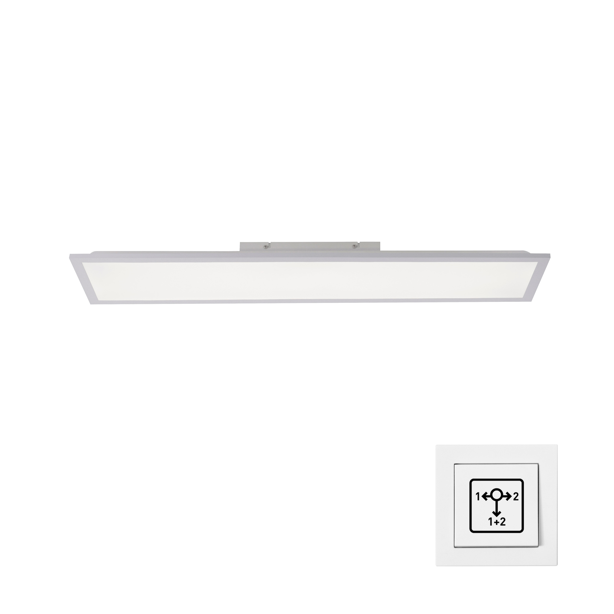 JUST LIGHT LED Deckenleuchte »FLAT« LED-Board 1 Stk. Warmweiß Serienschalter