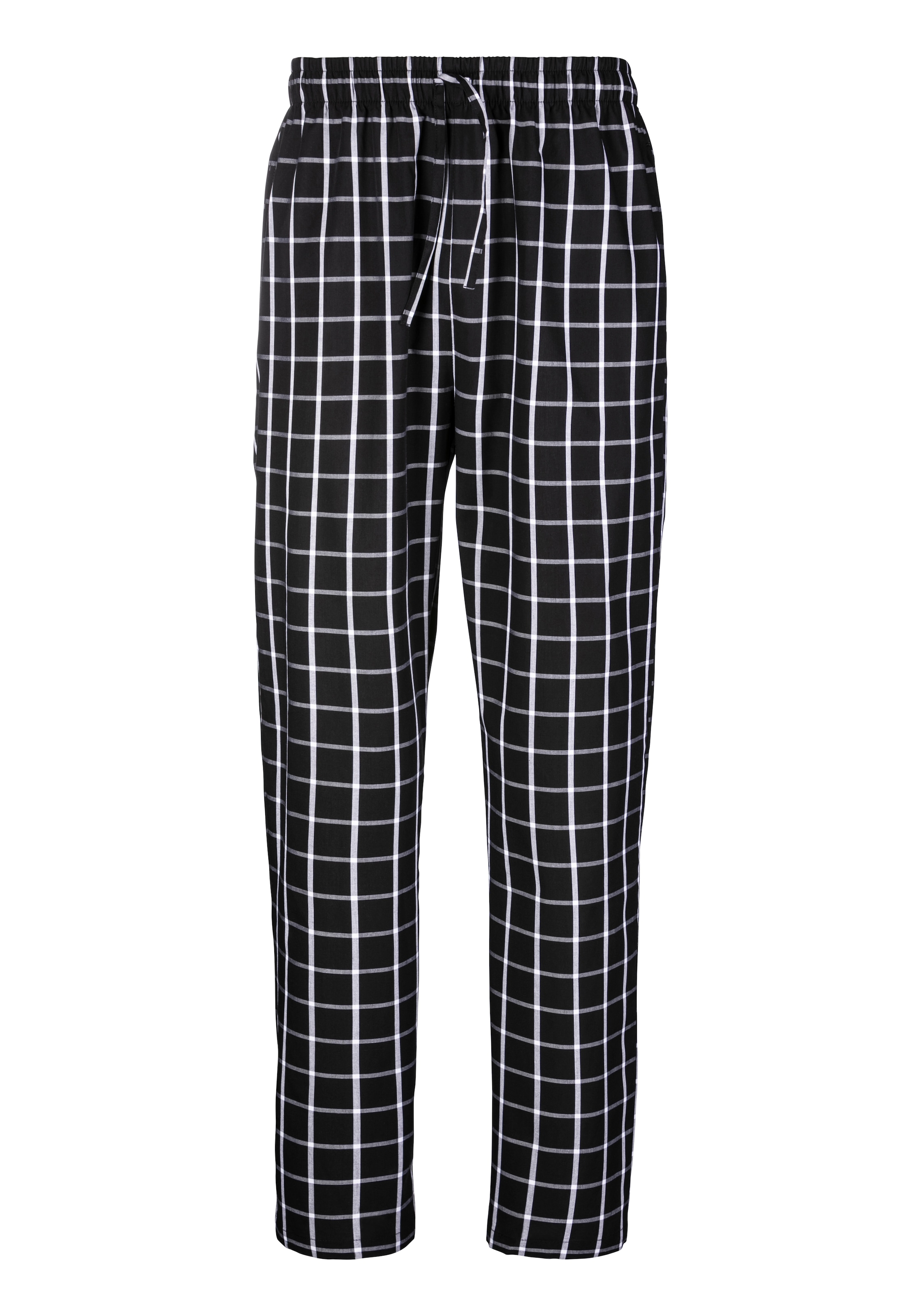 AUTHENTIC LE JOGGER Pyjama, (2 tlg., 1 Stück), mit karierter Webhose