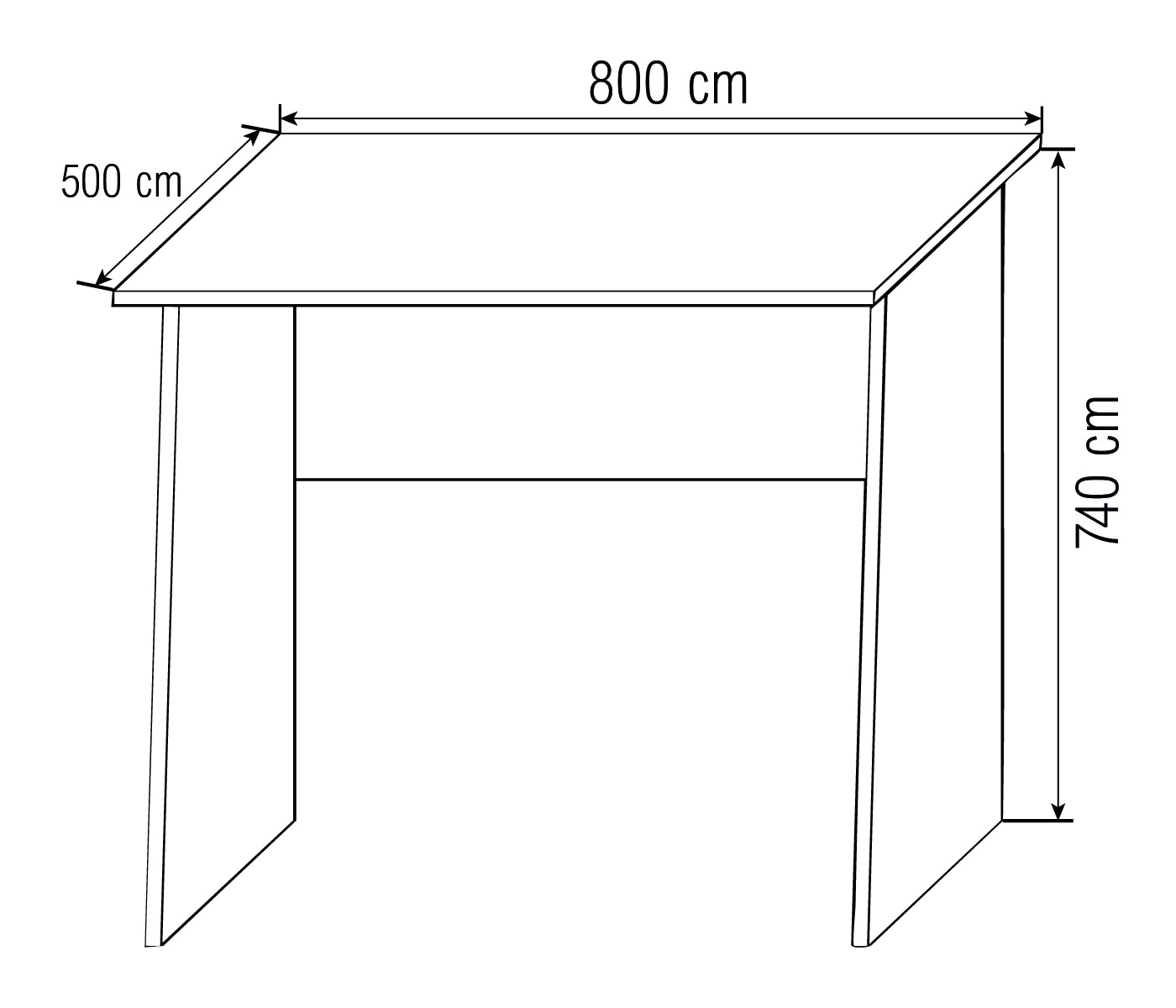 VCM Schreibtisch »Holz Schreibtisch Computertisch Masola Mini«