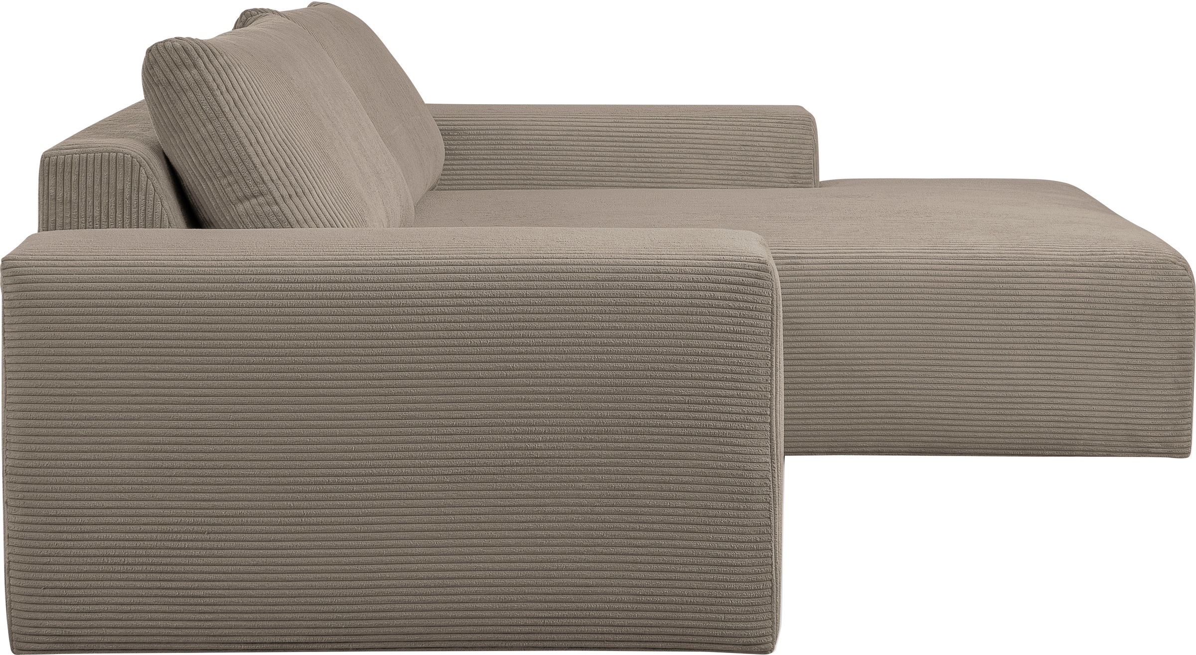 WERK2 Ecksofa »Rio, elegant & bequem, Breite 262 cm, L-Form« Puristisches Design mit maximalem Komfort