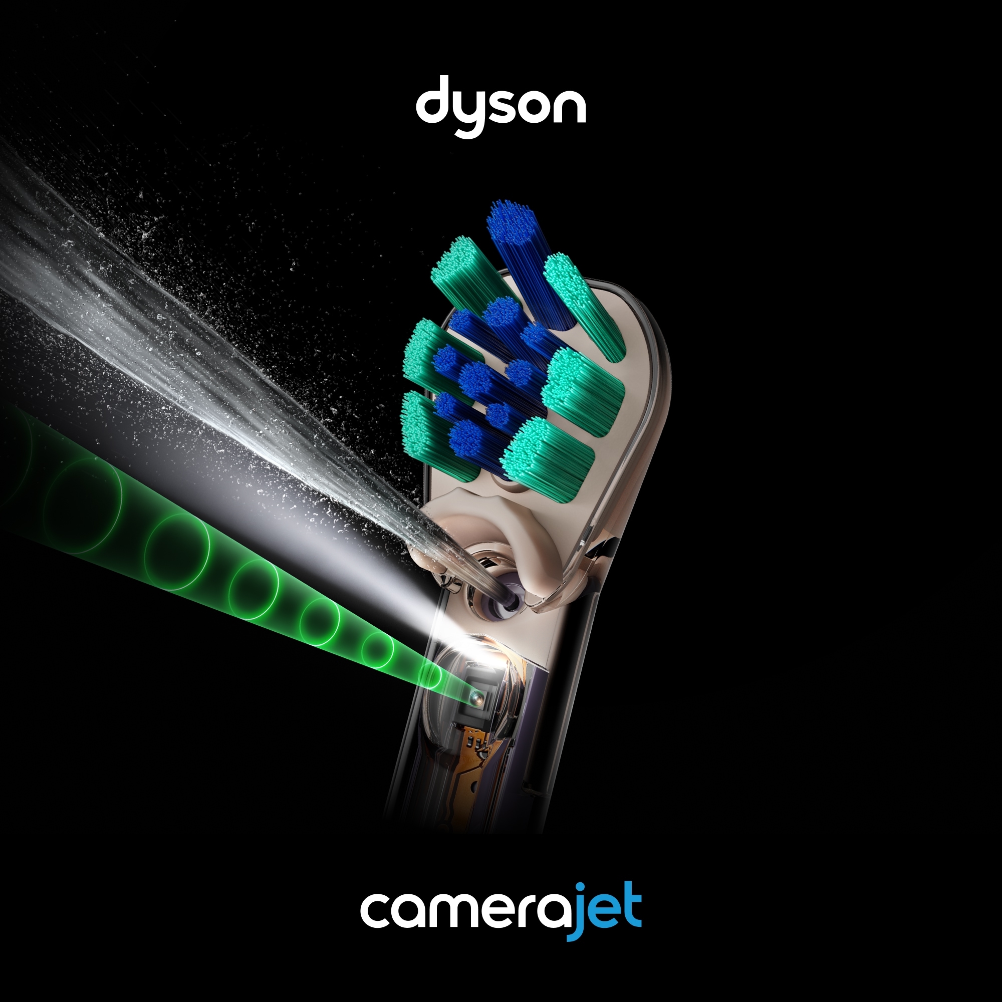 DYSON Elektrische Zahnbürste »Dyson CameraJet™« 2 Stk. Aufsteckbürsten Integrierte Kamera mit Gap Optical Targeting