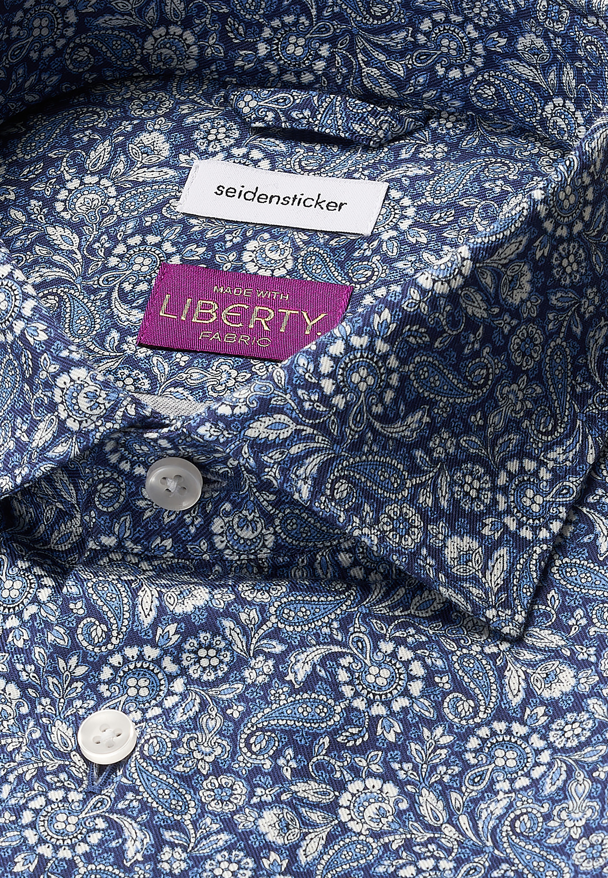 seidensticker Businesshemd »Schwarze Rose«, X-Slim 1/1 Kentkragen Paisley