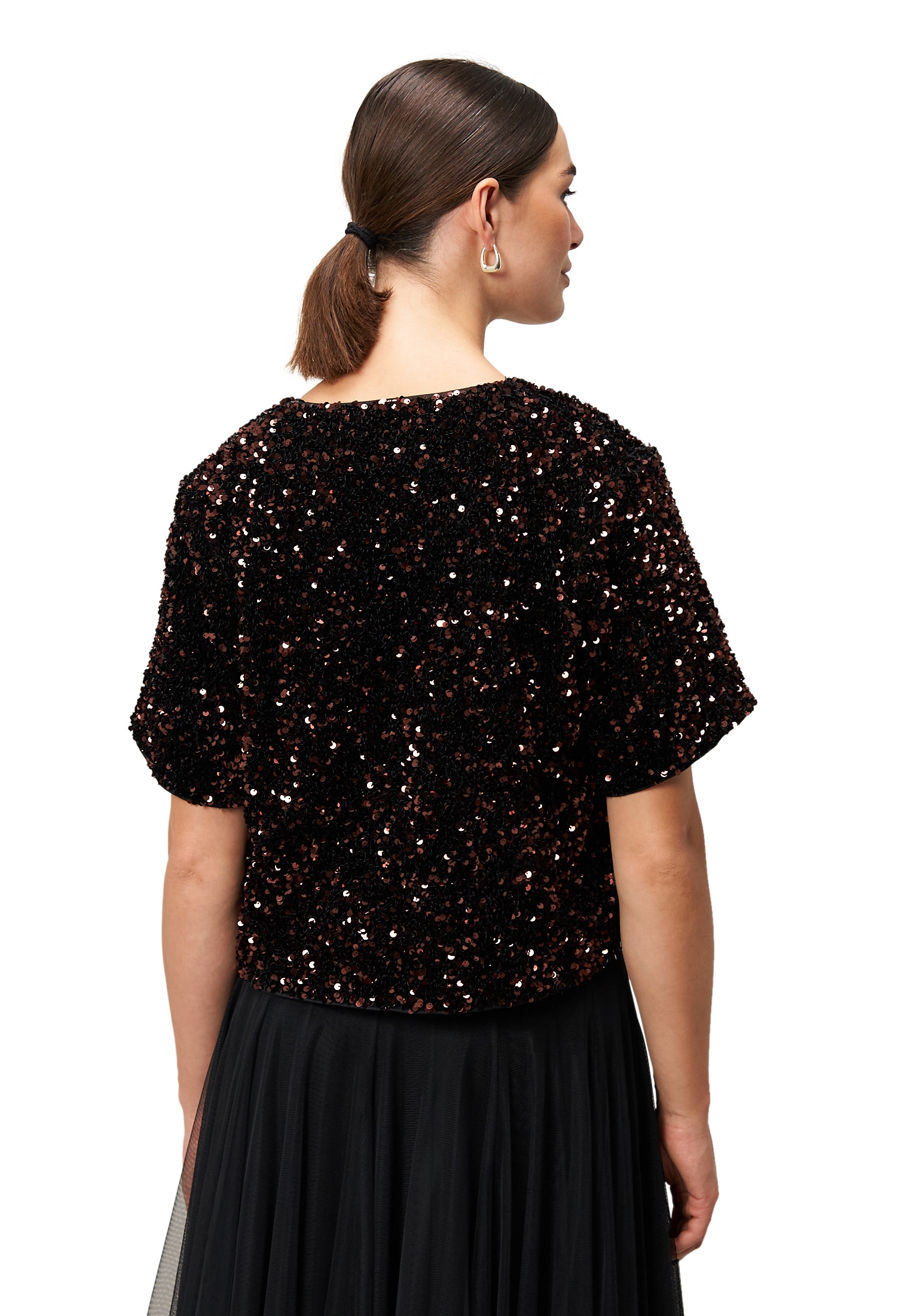 Zero Jackenblazer »Blazerjacke mit Pailletten«