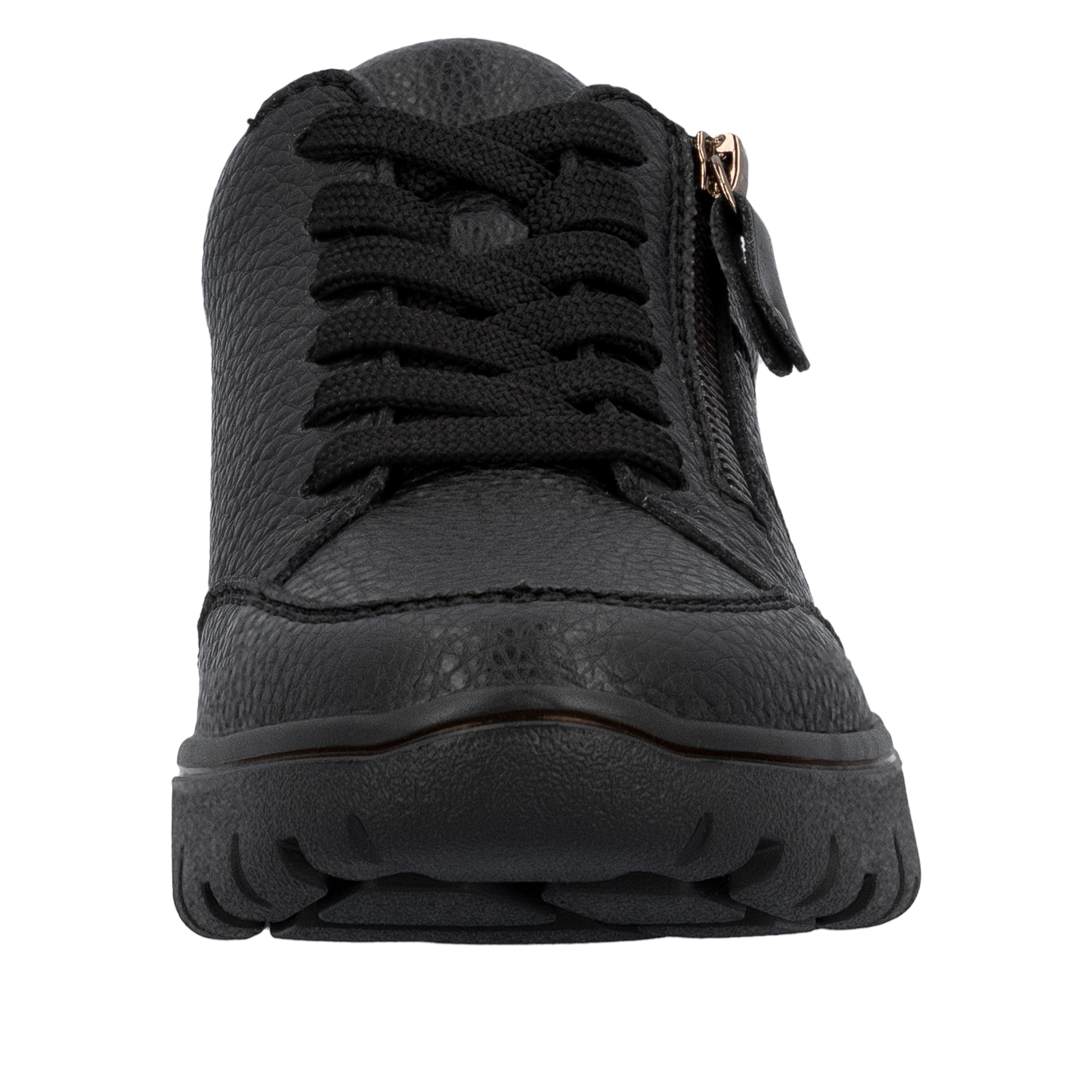 Rieker Plateausneaker, Freizeitschuh, Schnürschuh, Halbschuh in Bequemweite G (= weit)