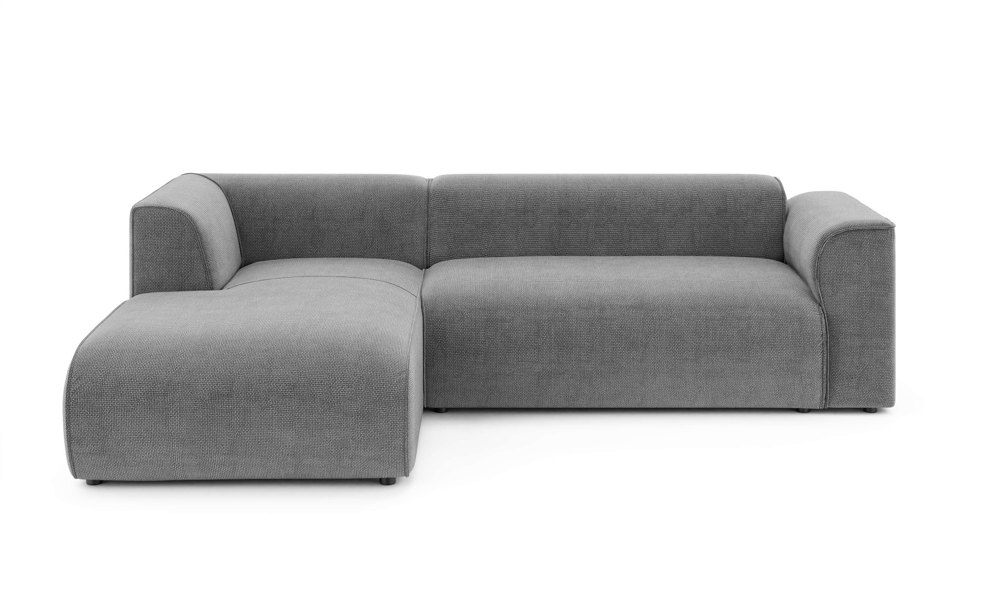 INOSIGN Ecksofa »MERID L-Form (257 cm), zeitlos & stilvolles Design,«, Aufwendig gepolstert, in Cord, Chenille und Struktur