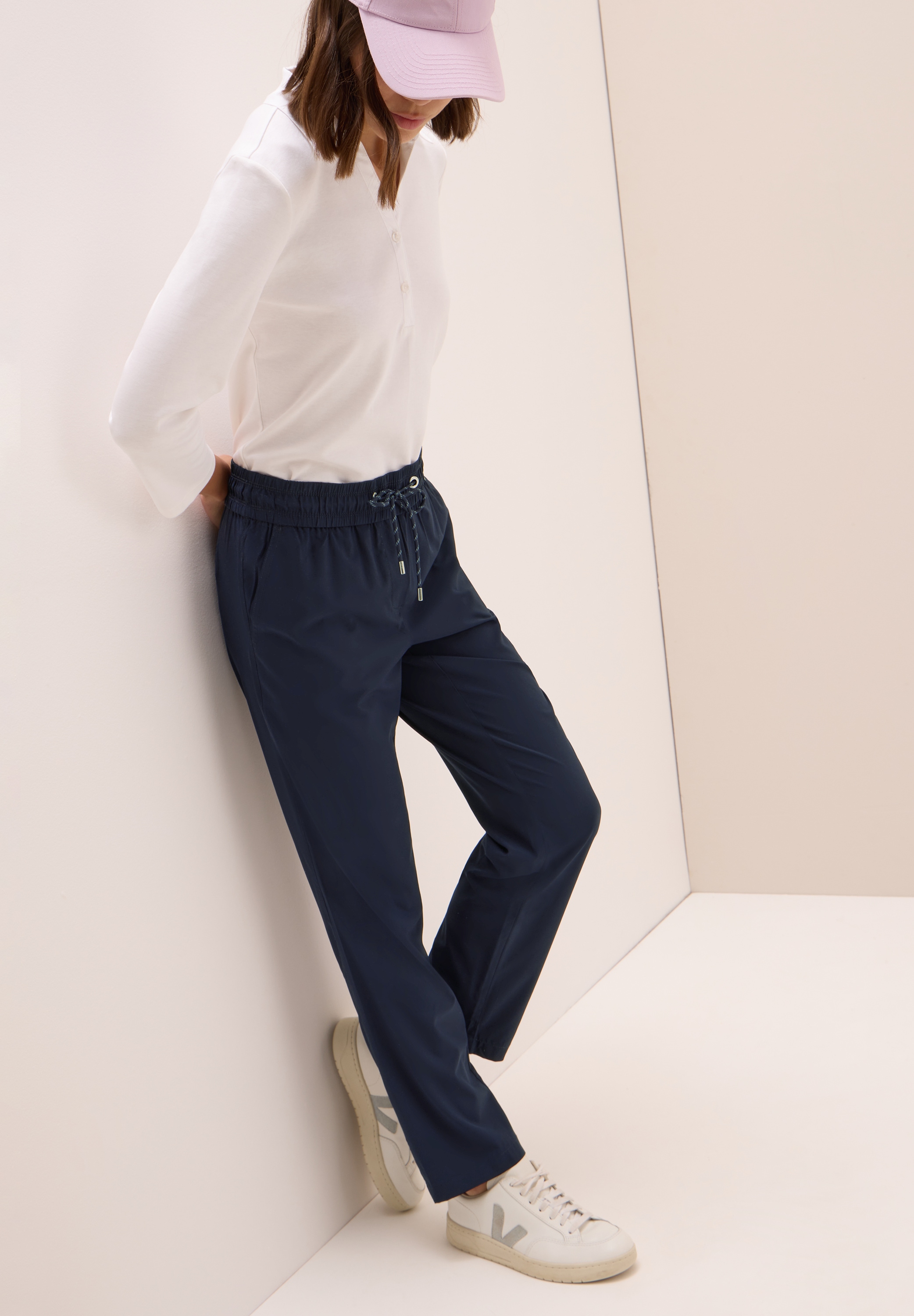 Cecil Stoffhose »Style Tracey Light«, mit elastischem Bund und Tunnelzug