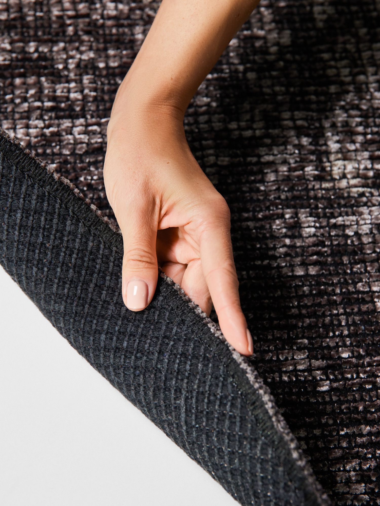 ELLE DECORATION Teppich »Prisma« rund 5 mm Höhe Glanz-Effekt, Karo Design, Kachel-Optik, Wohnzimmer, Schlafzimmer,Flur