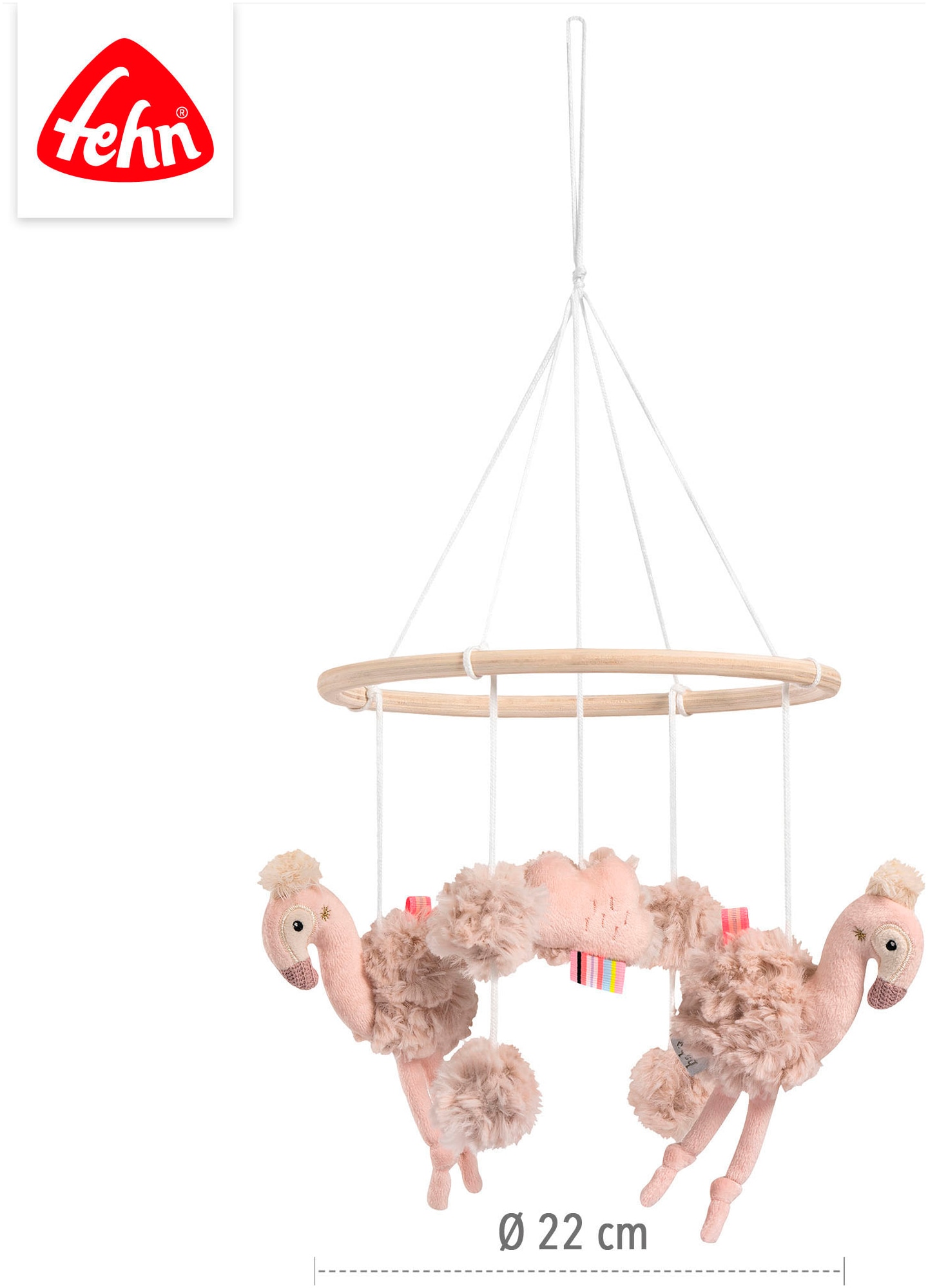 Fehn Mobile »Lazy, Crazy & Pink, Holz-Mobile Flamingo«