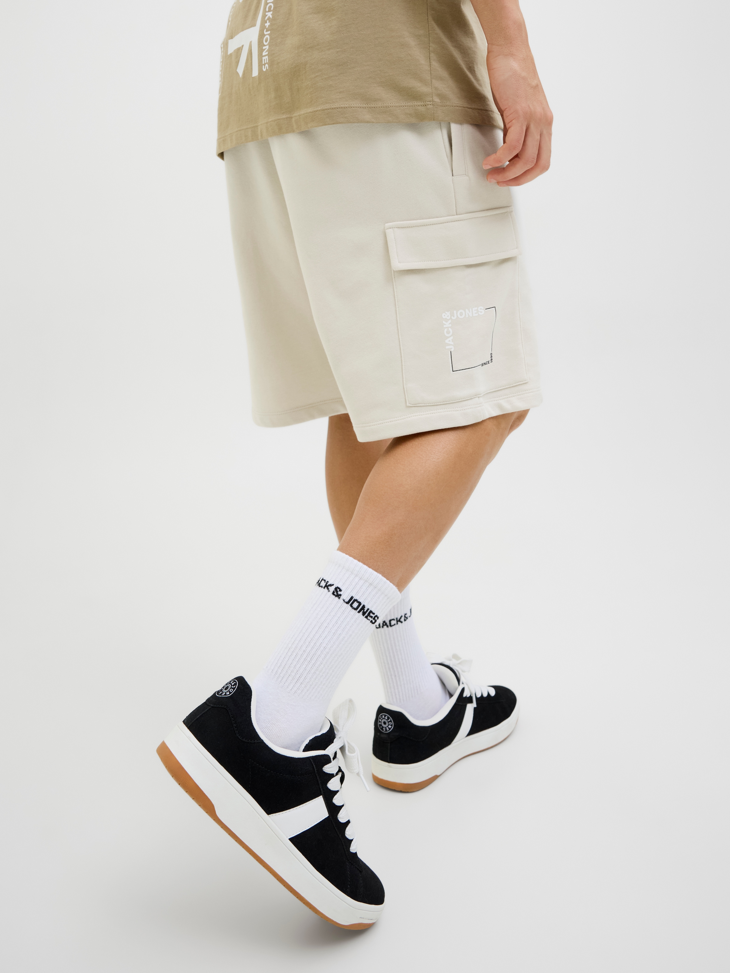 Jack & Jones Shorts »JPSTKANE SCRIPT SWEAT SHORTS LNG«