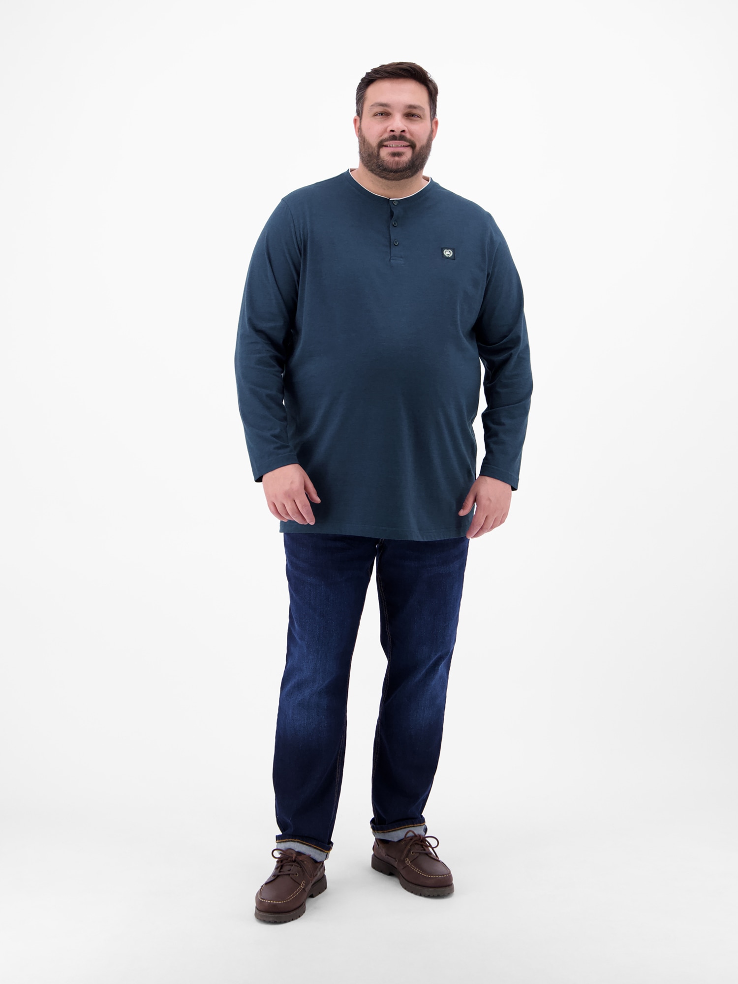 LERROS Sweatshirt »Serafino-Langarmshirt für Herren«
