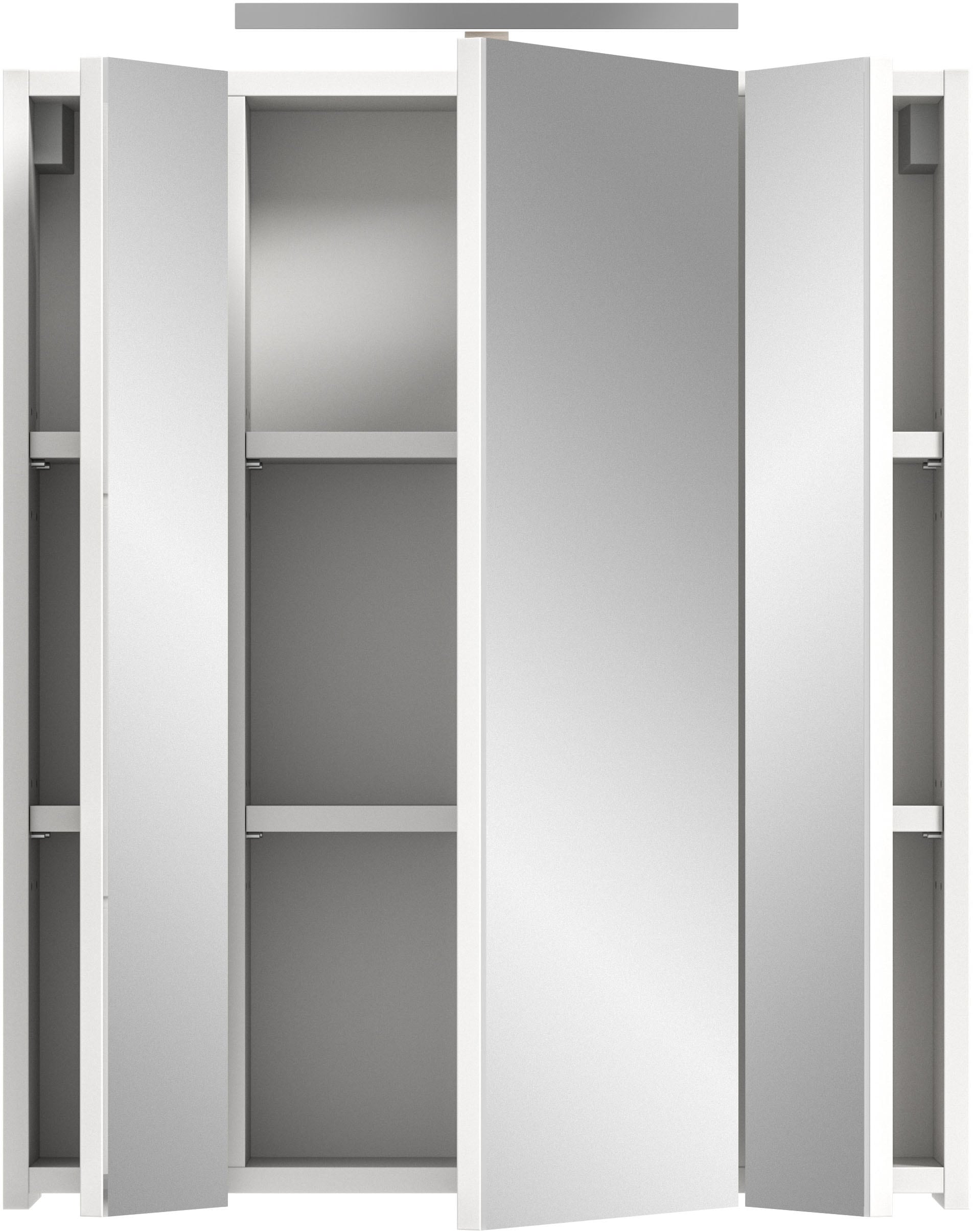 INOSIGN Spiegelschrank 2 Stk. tlg. Florenz, Spiegelschrank inkl. Beleuchtung, 3-Türig