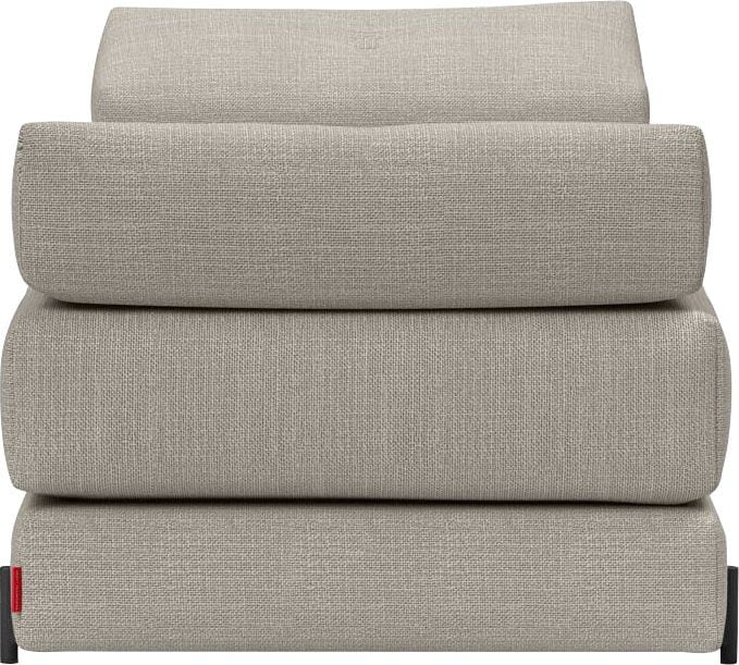 INNOVATION LIVING ™ Stapelliege »Sigmund 579 Eiche-Beine«, Daybed mit zwei Federkernmatratzen, Fußteil schwarz