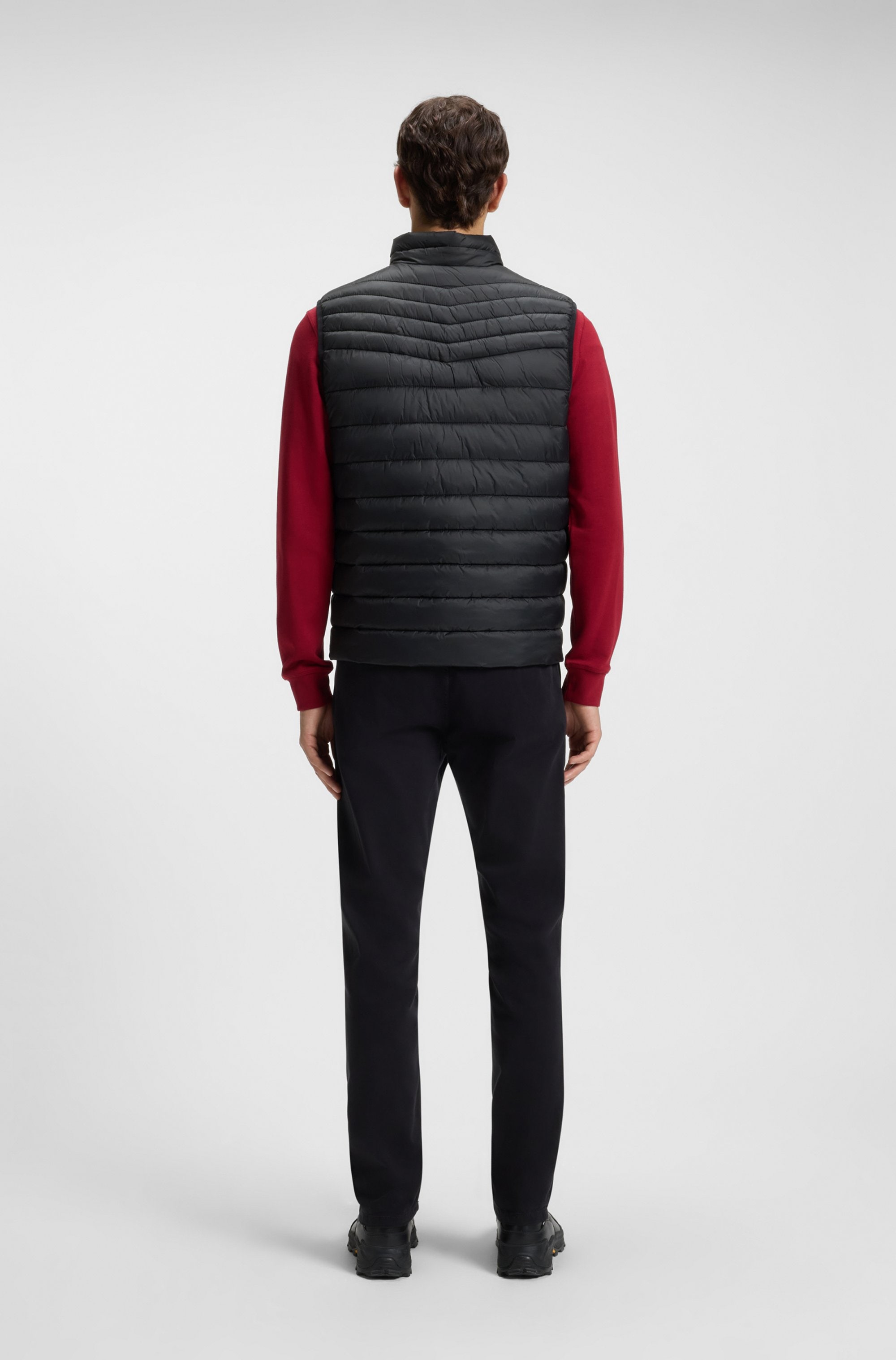 BOSS ORANGE Steppweste »Odeno«, Stehkragen, slim fit, kurze Länge
