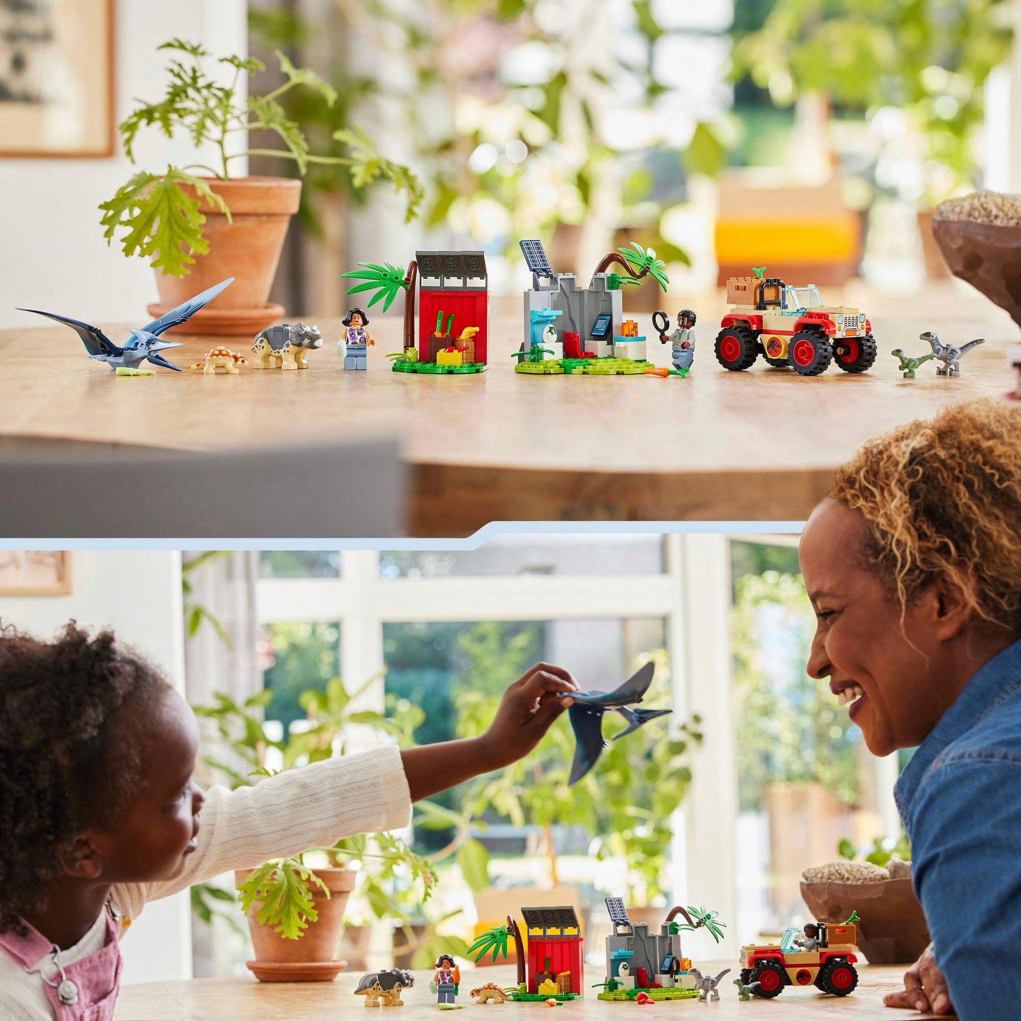 LEGO® Konstruktionsspielsteine »Rettungszentrum für Baby-Dinos (76963), LEGO Jurassic World«, (139 St.), Made in Europe