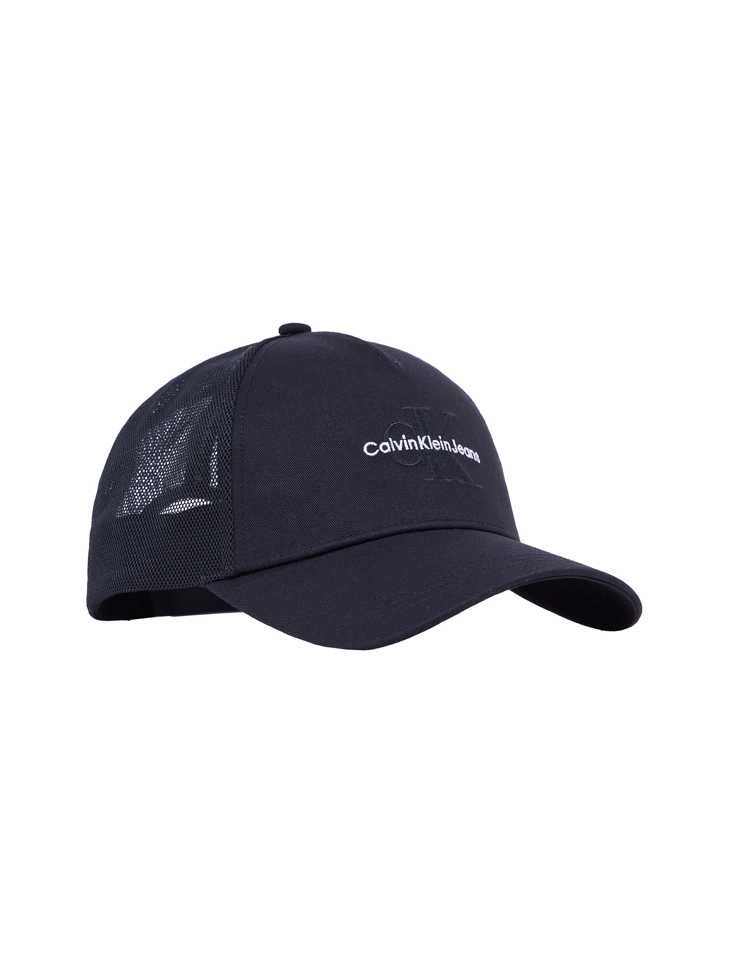 Calvin Klein Jeans Trucker Cap »MONO LOGO EMBRO TRUCKER HAT«, mit Netz-Einsatz