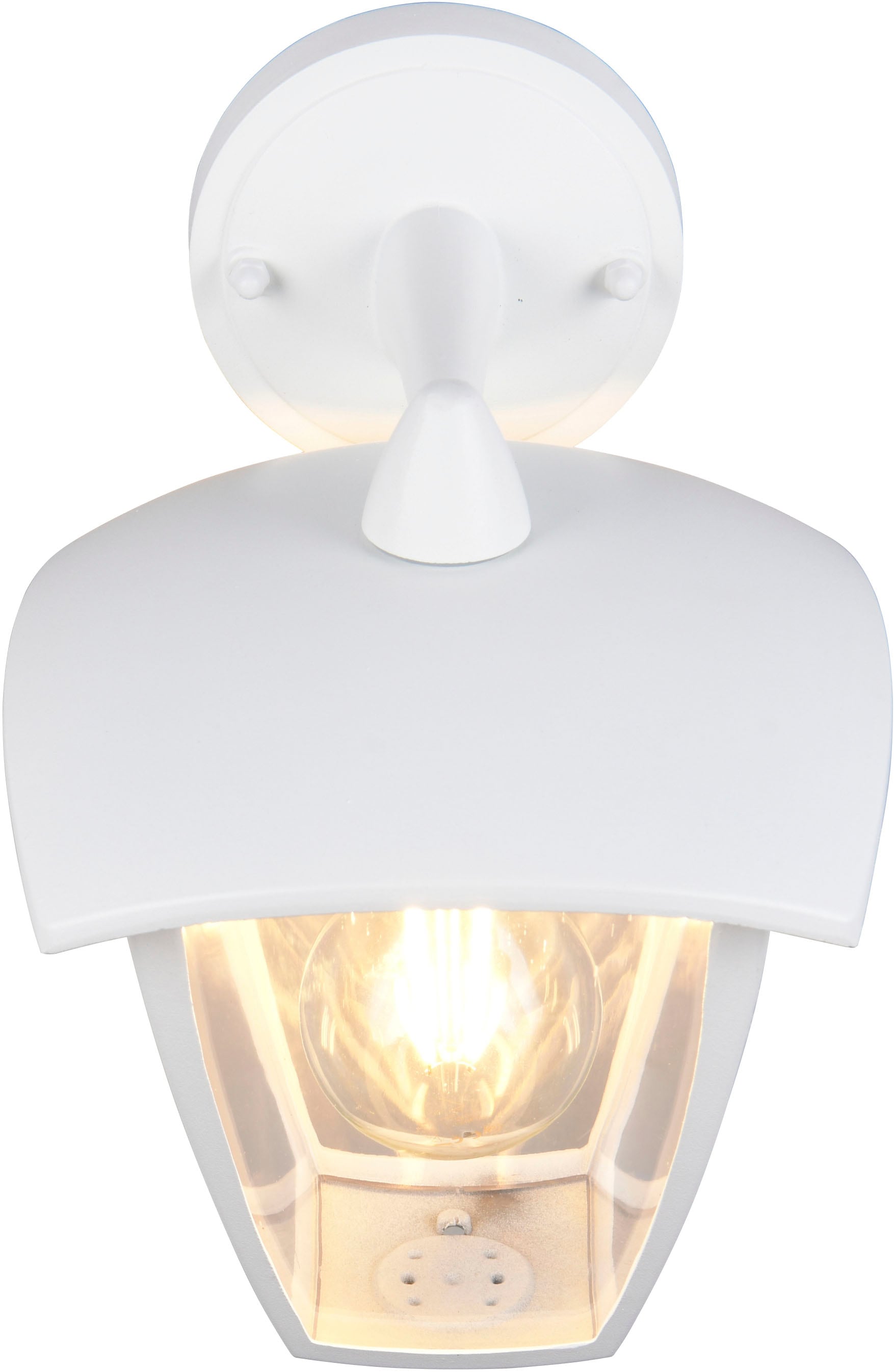 TRIO Leuchten Außen-Wandleuchte »VENTA, Laterne Hauswand Fassadenbeleuchtung, exkl 1x E27 max 10W, IP44« E27 1 Stk. warmweiß - kaltweiß Wandlampe Laternen-Optik, abwärts gerichtet, Schirm Kunststoff