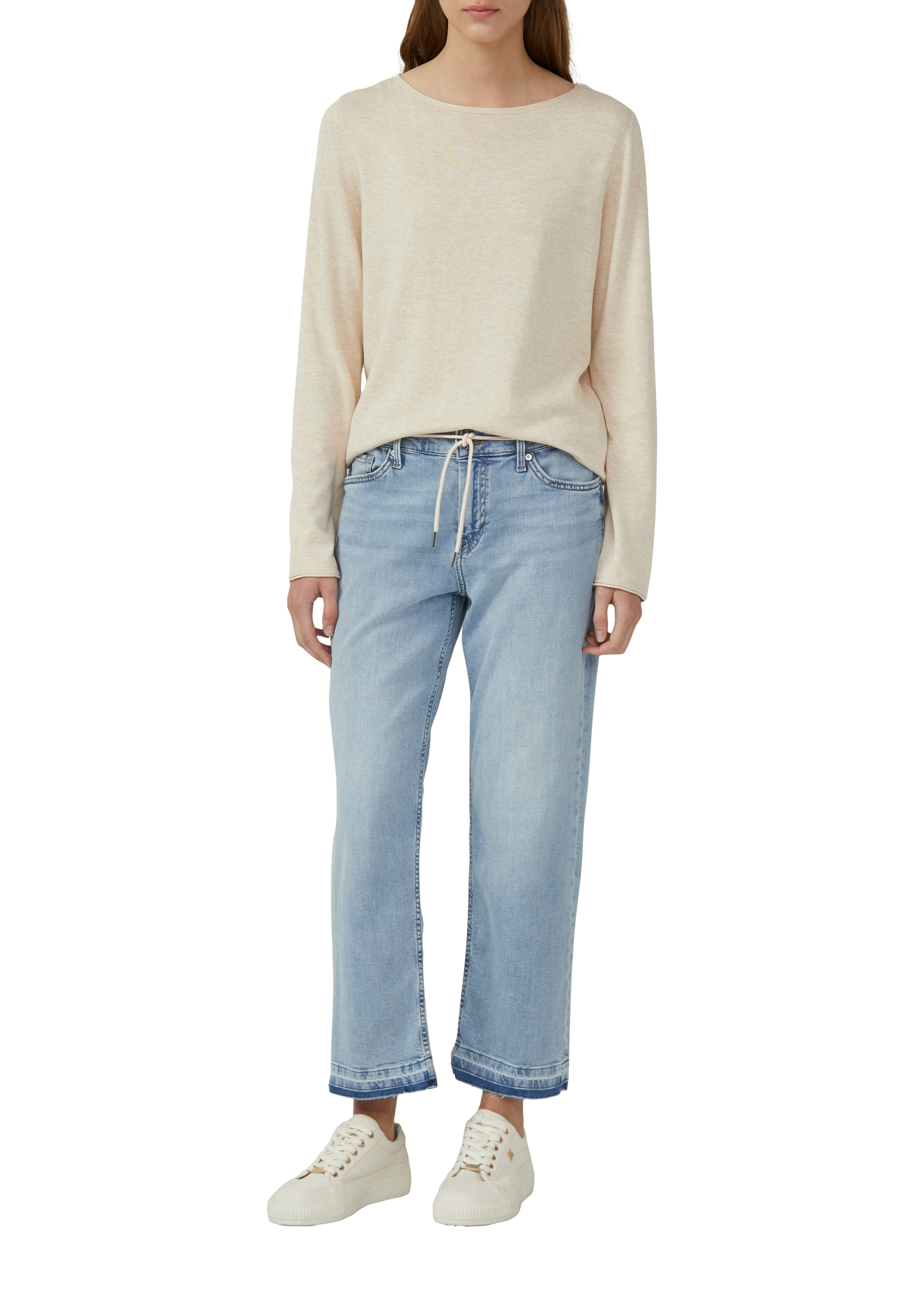 s.Oliver Langarmshirt, mit Rollkanten