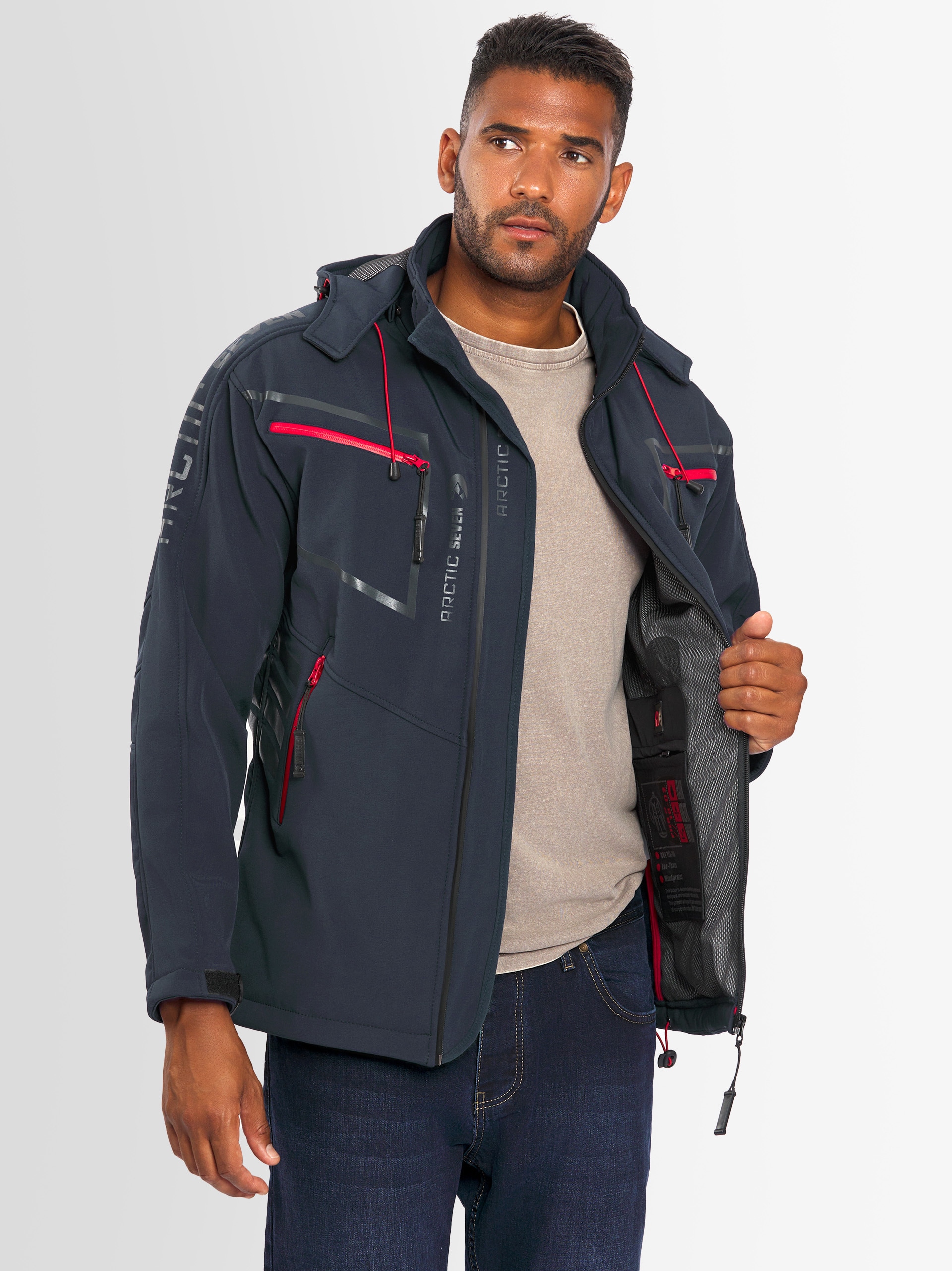 Arctic Seven Softshelljacke »Arctic Seven Herren Softshell Jacke AS088«