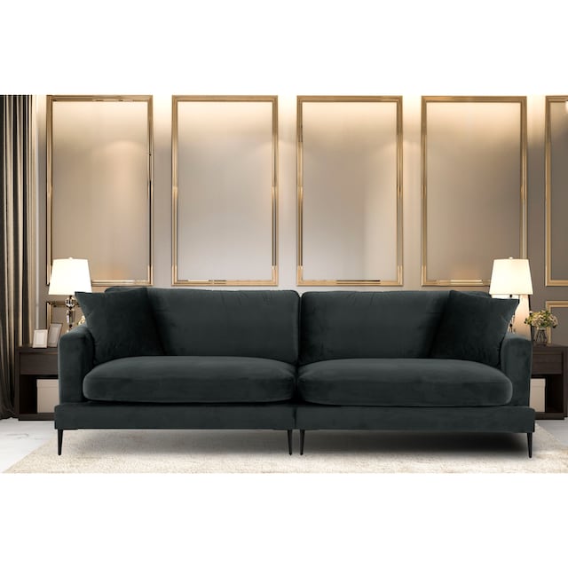 Leonique Big-Sofa »Cozy«, mit losen Kissen und Metallbeinen kaufen bei OTTO
