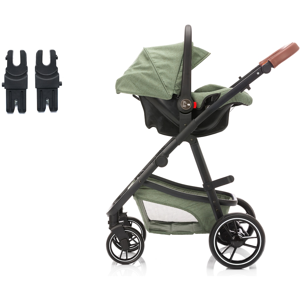 Fillikid Kombi-Kinderwagen »Panther, forest green/melange«, 22 kg